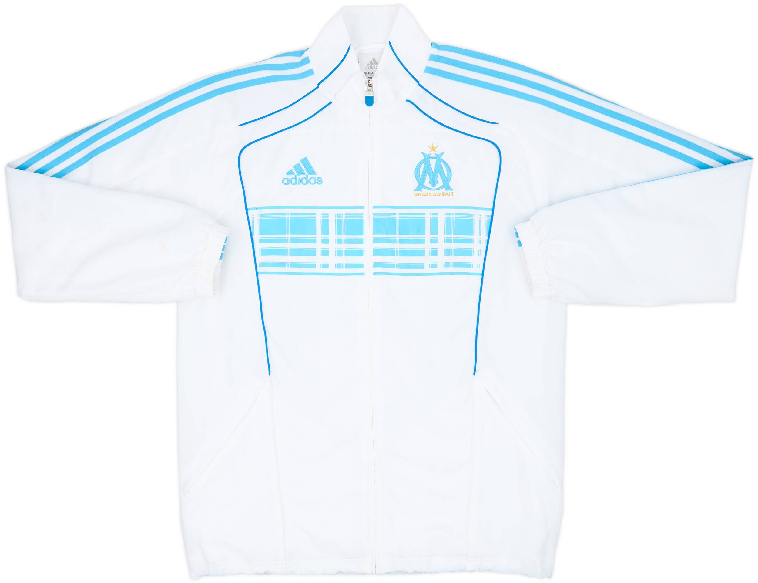 2010-11 Olympique Marseille adidas Track Jacket - 7/10 - (M)