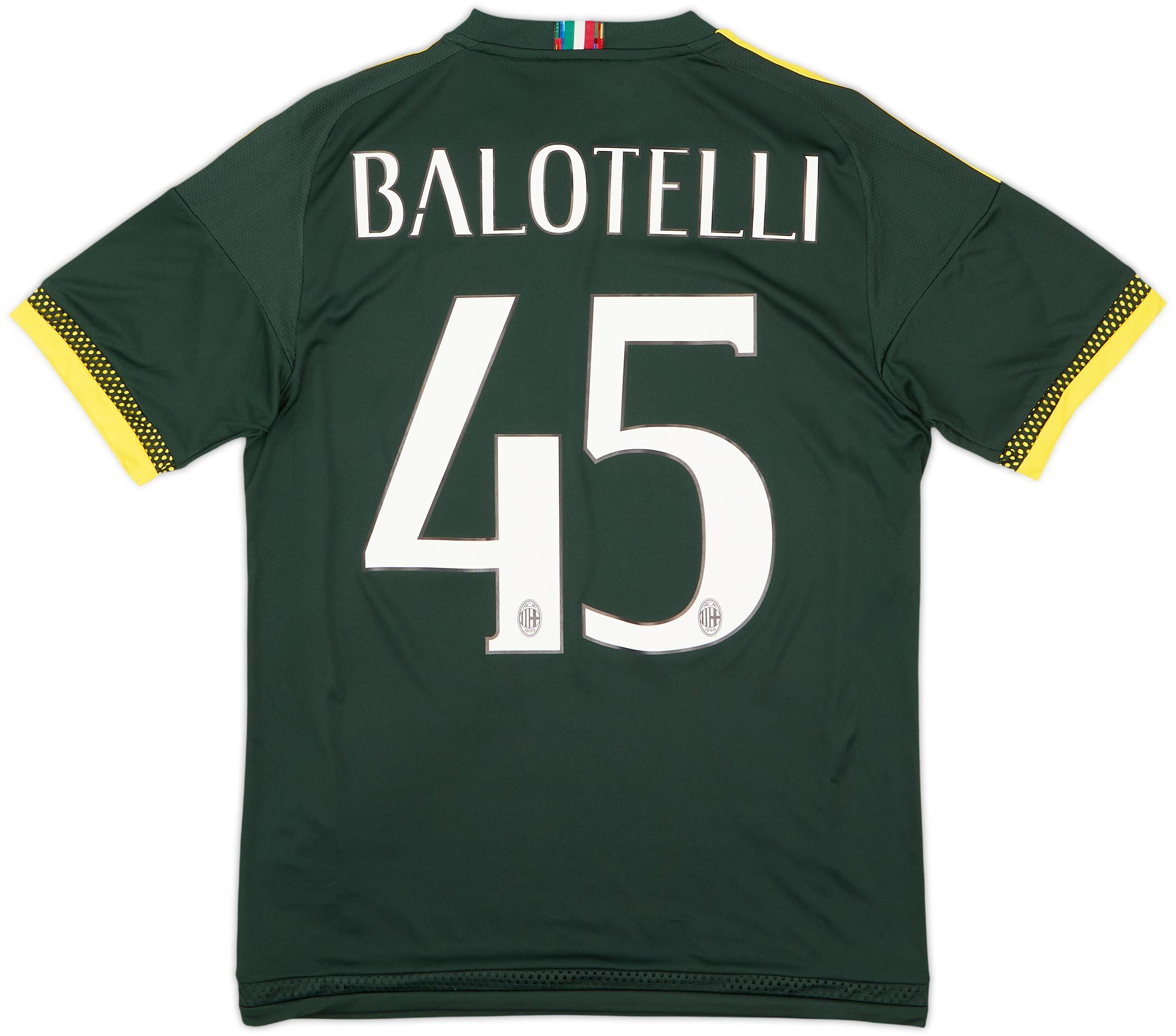 2015-16 AC Milan Third Shirt Balotelli #45 (S)