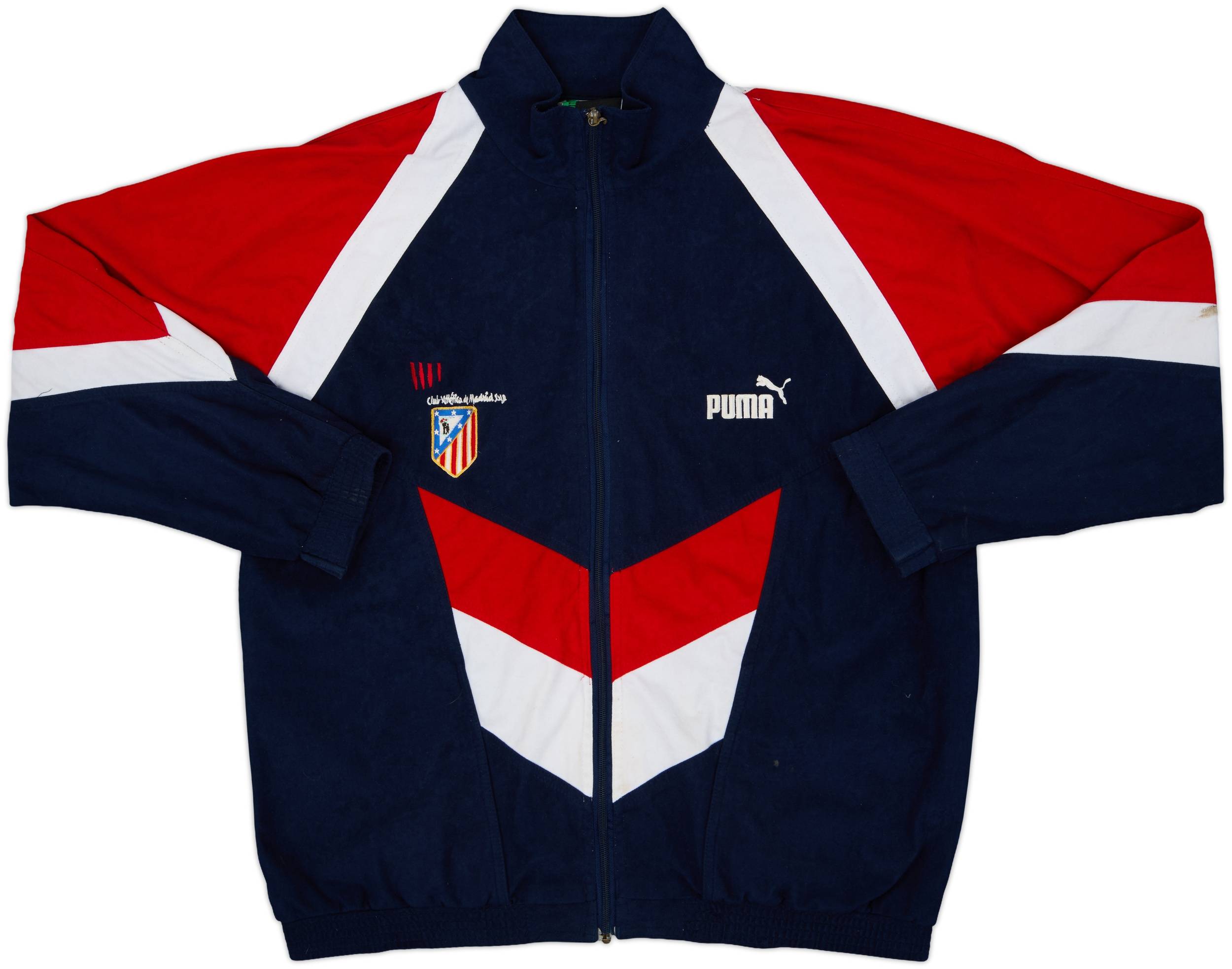 1996-98 Atletico Madrid Puma Track Jacket - 8/10 - (XXL)