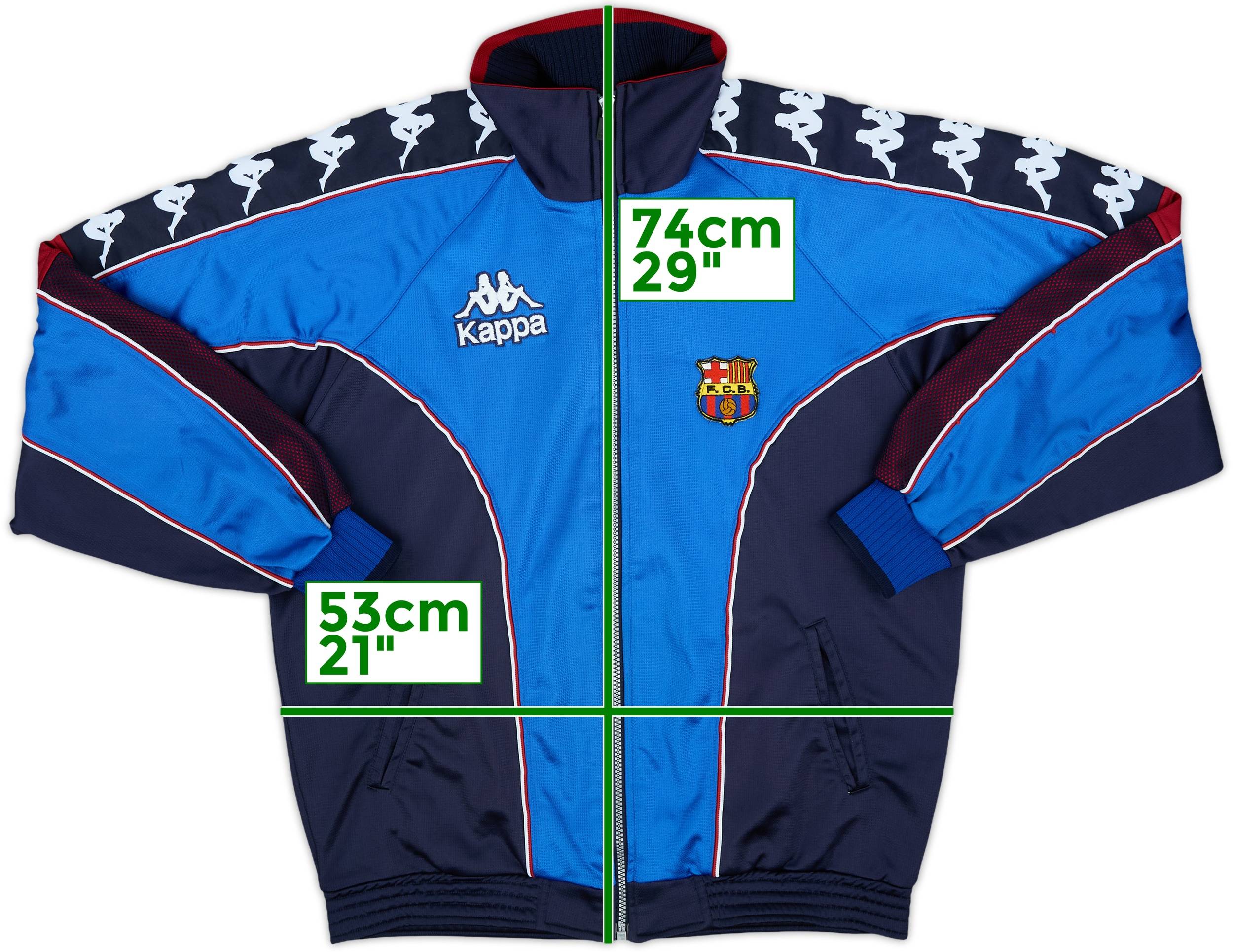 1995-97 Barcelona Kappa Track Jacket - 9/10 - (M)