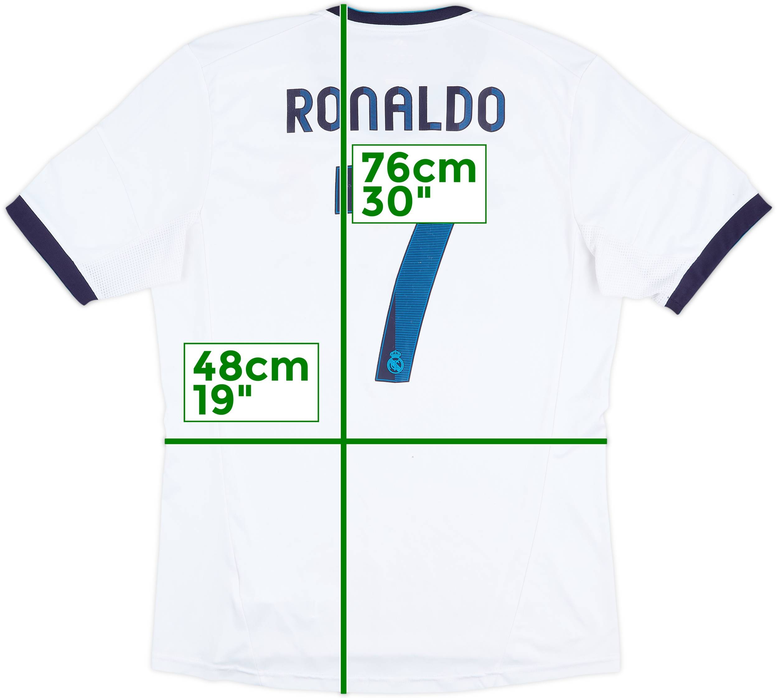 2012-13 Real Madrid Home Shirt Ronaldo #7 - 6/10 - (L)