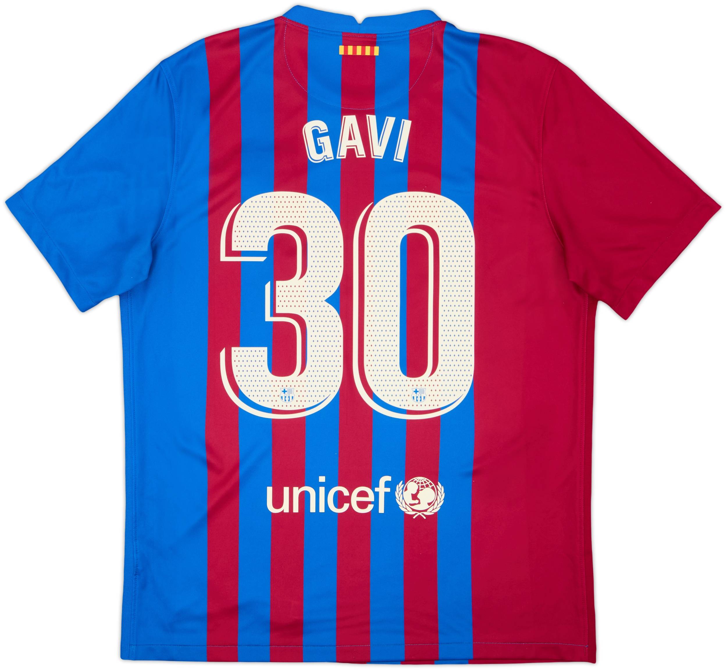 2021-22 Barcelona Home Shirt Gavi #30 - 8/10 - (L)