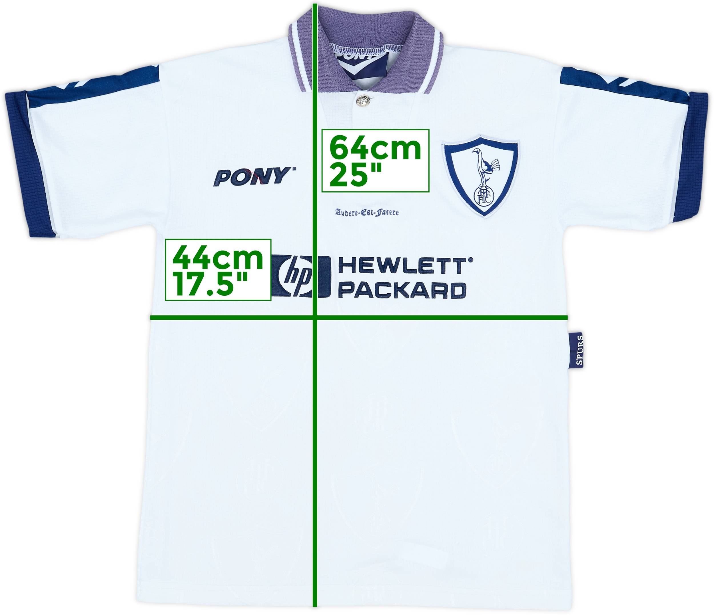 1995-97 Tottenham Home Shirt - 6/10 - (L.Boys)