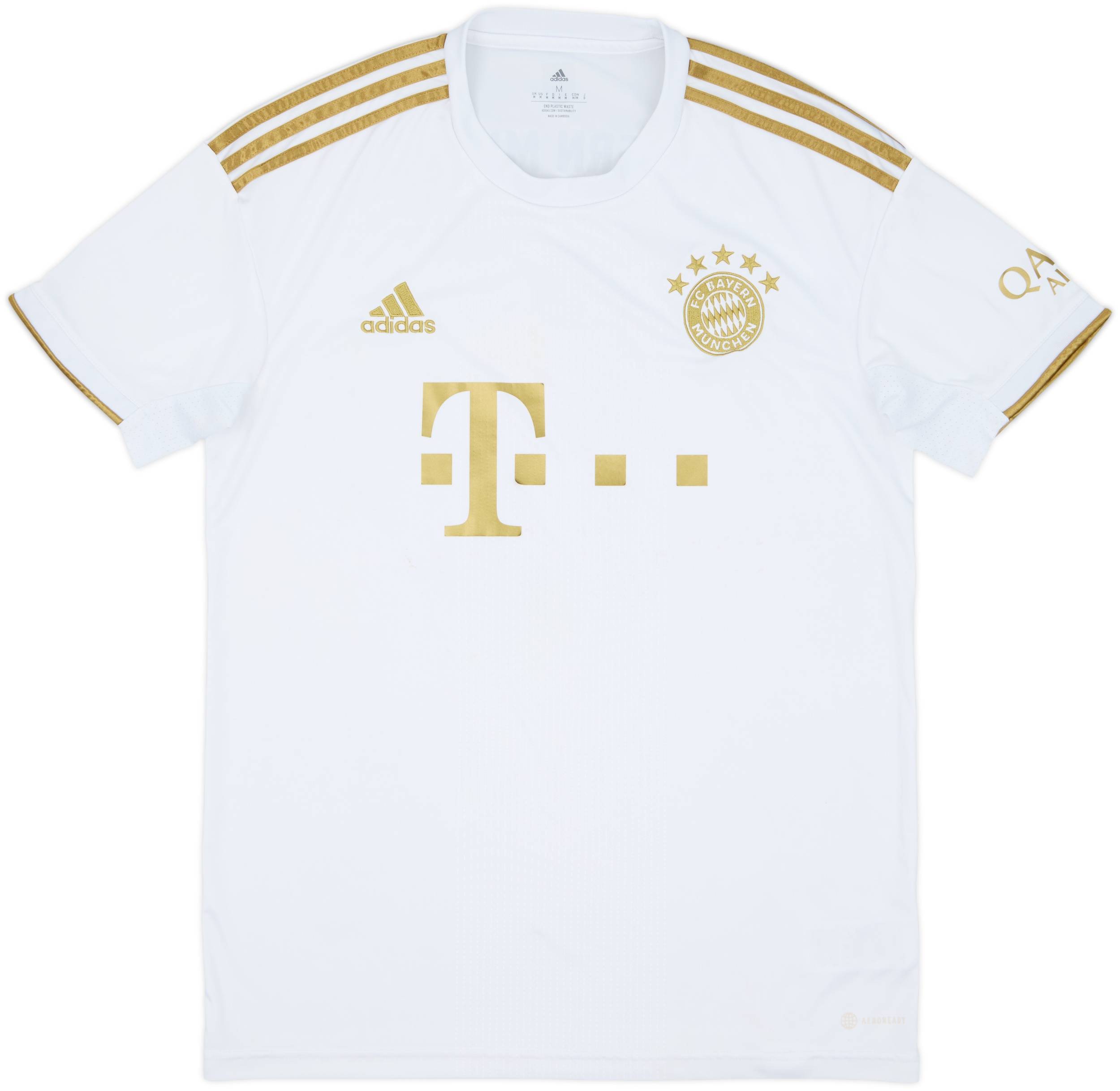 adidas Bayern Munich シャツホワイト 2022-23 Bayern Munich Away Shirt - 5/10 - (L)
