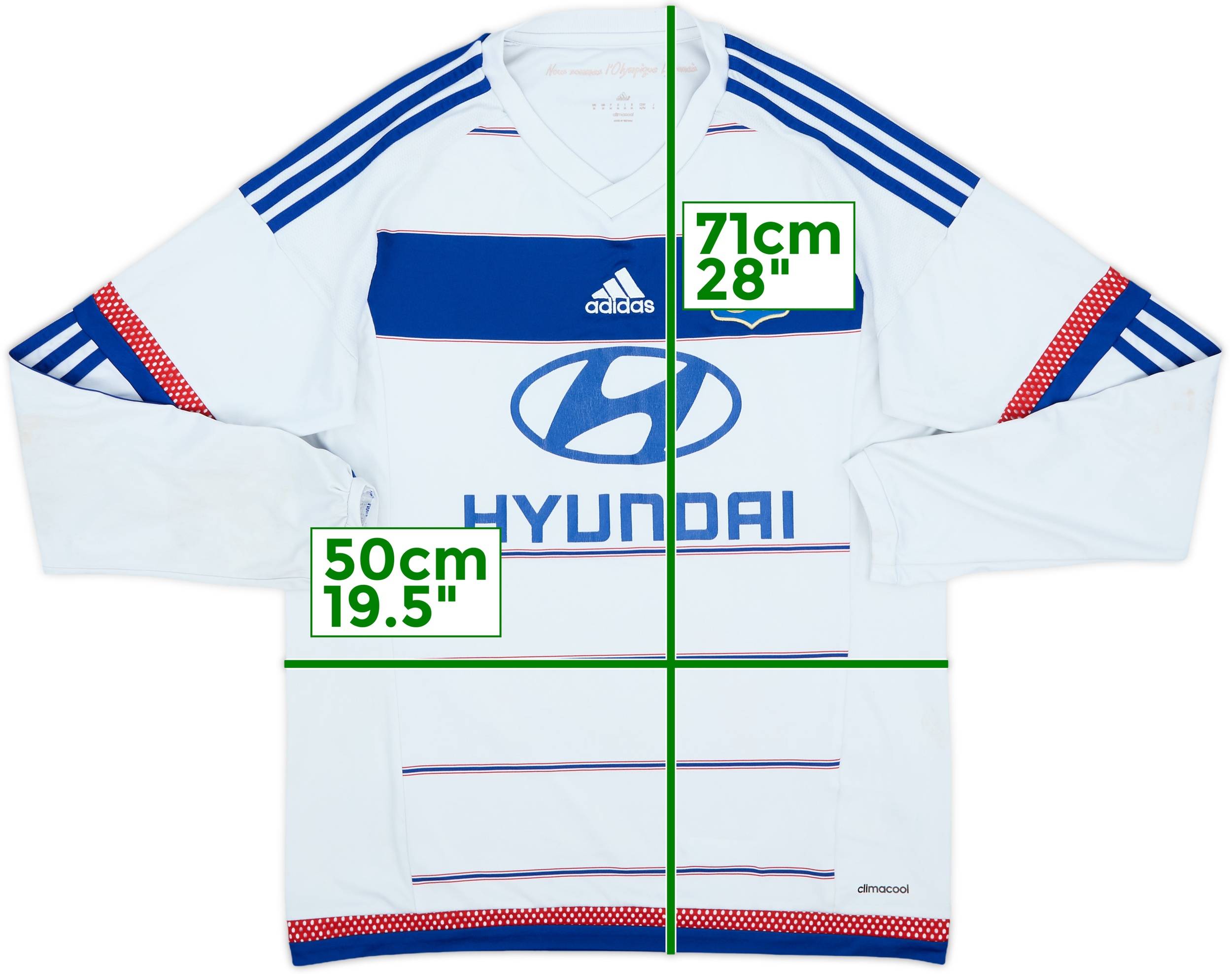 2015-16 Lyon Home L/S Shirt - 4/10 - (M)
