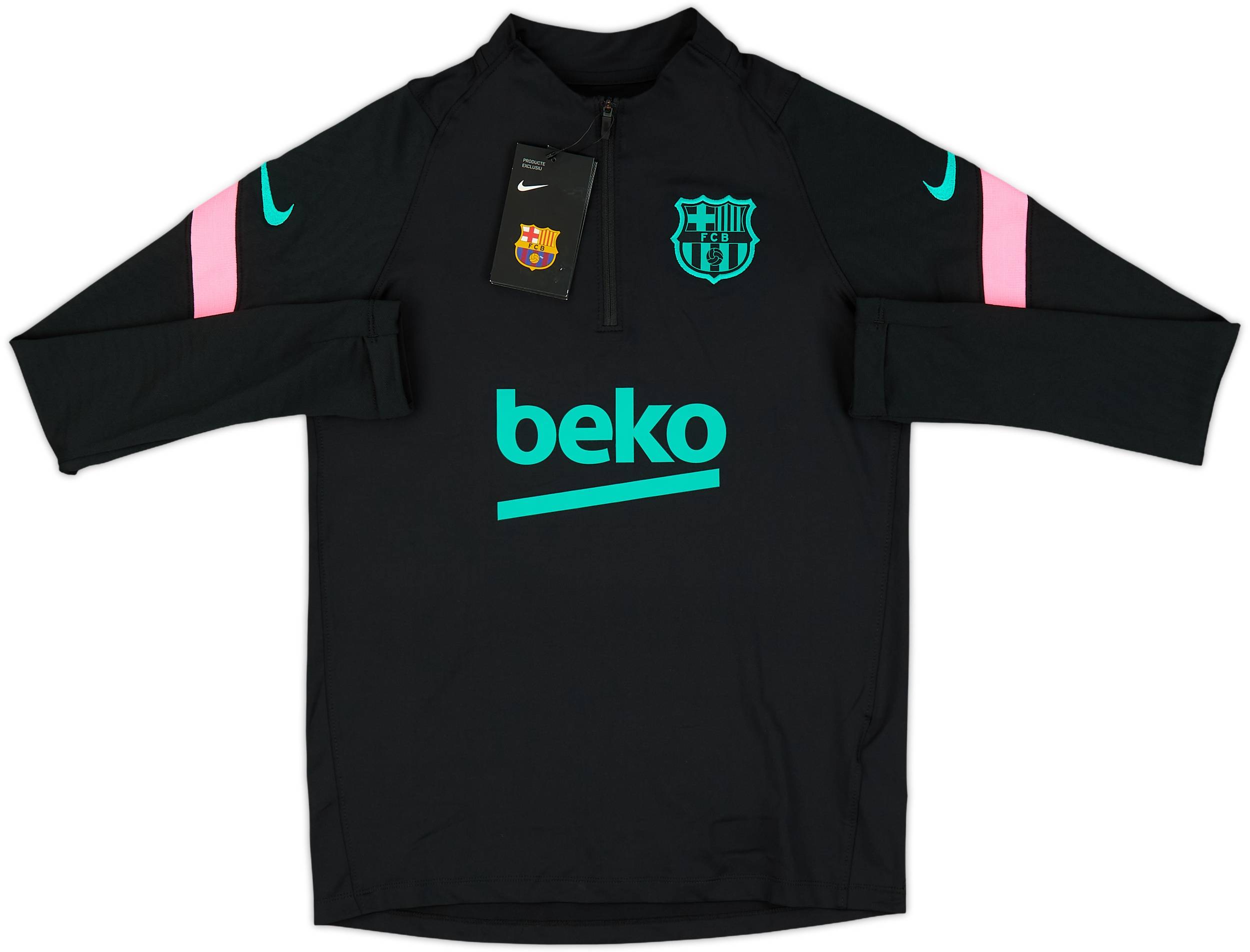 2020-21 Barcelona Nike 1/4 Zip Training Top (L.Boys)