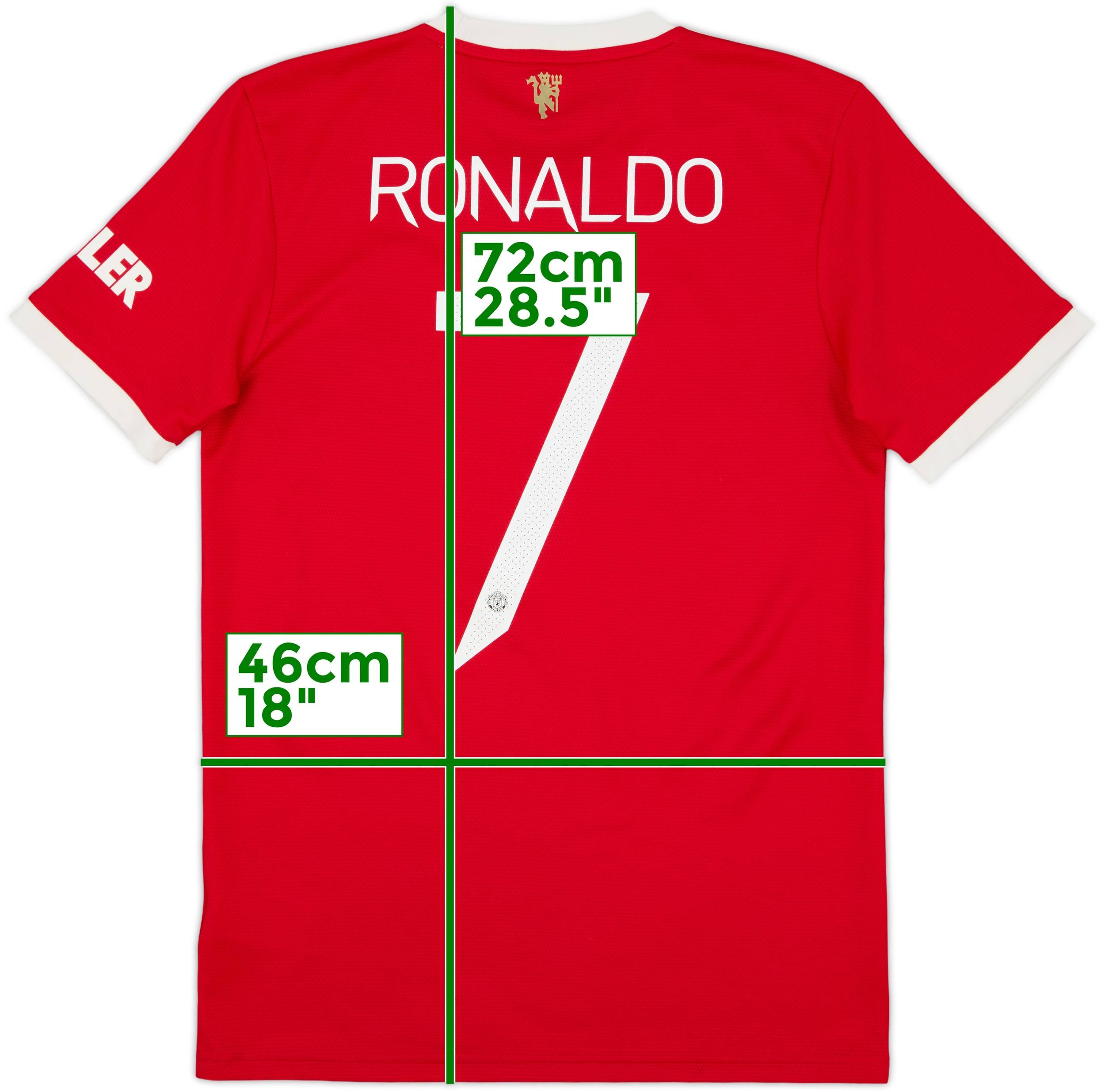 2021-22 Manchester United Home Shirt Ronaldo #7 - 8/10 - (S)
