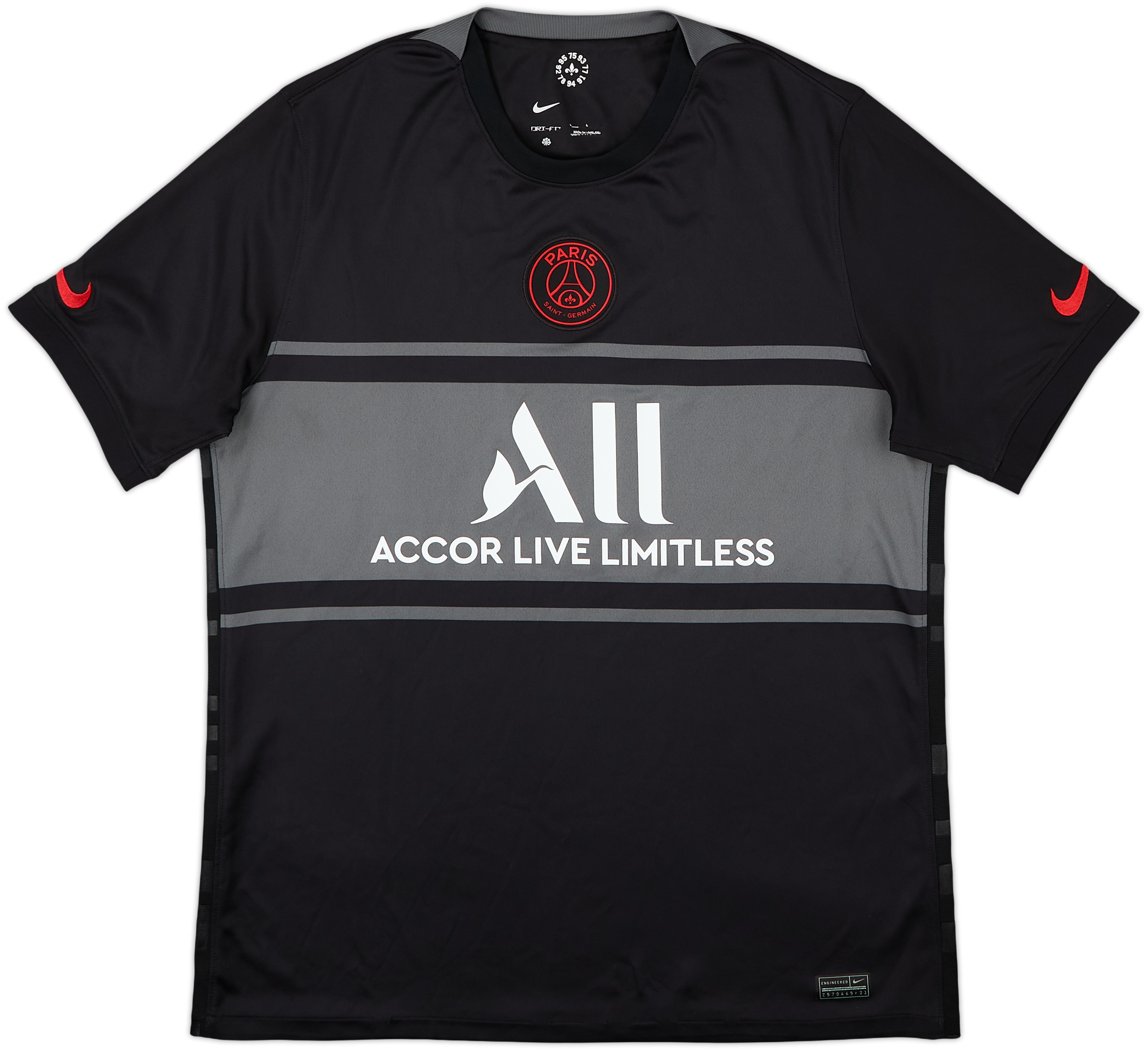 Paris Saint-Germain ブラックシャツ Men's Replica Nike Paris Saint-Germain Fourth Jersey | SOCCER.COM