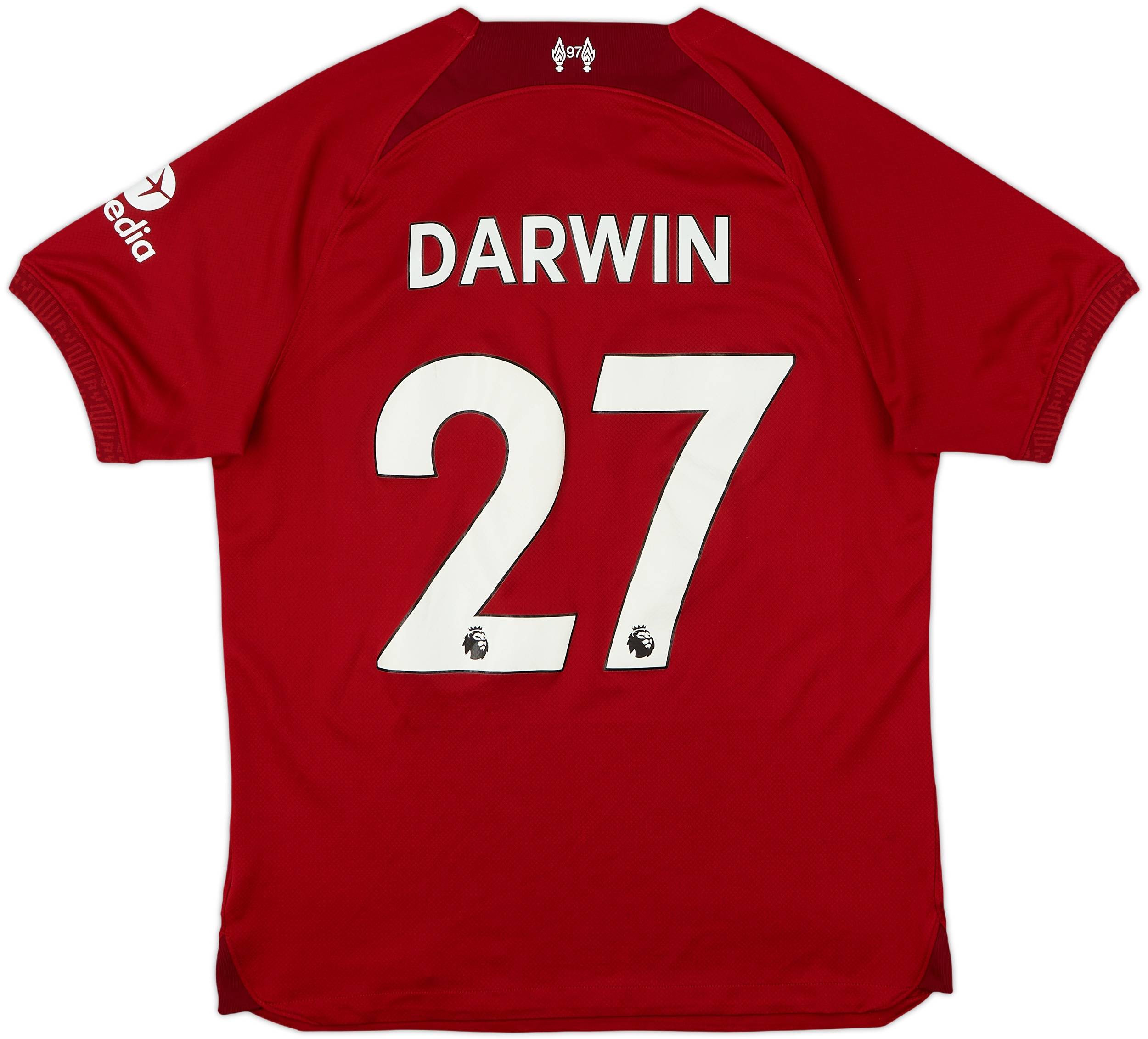 2022-23 Liverpool Home Shirt Darwin #27 - 8/10 - (M)