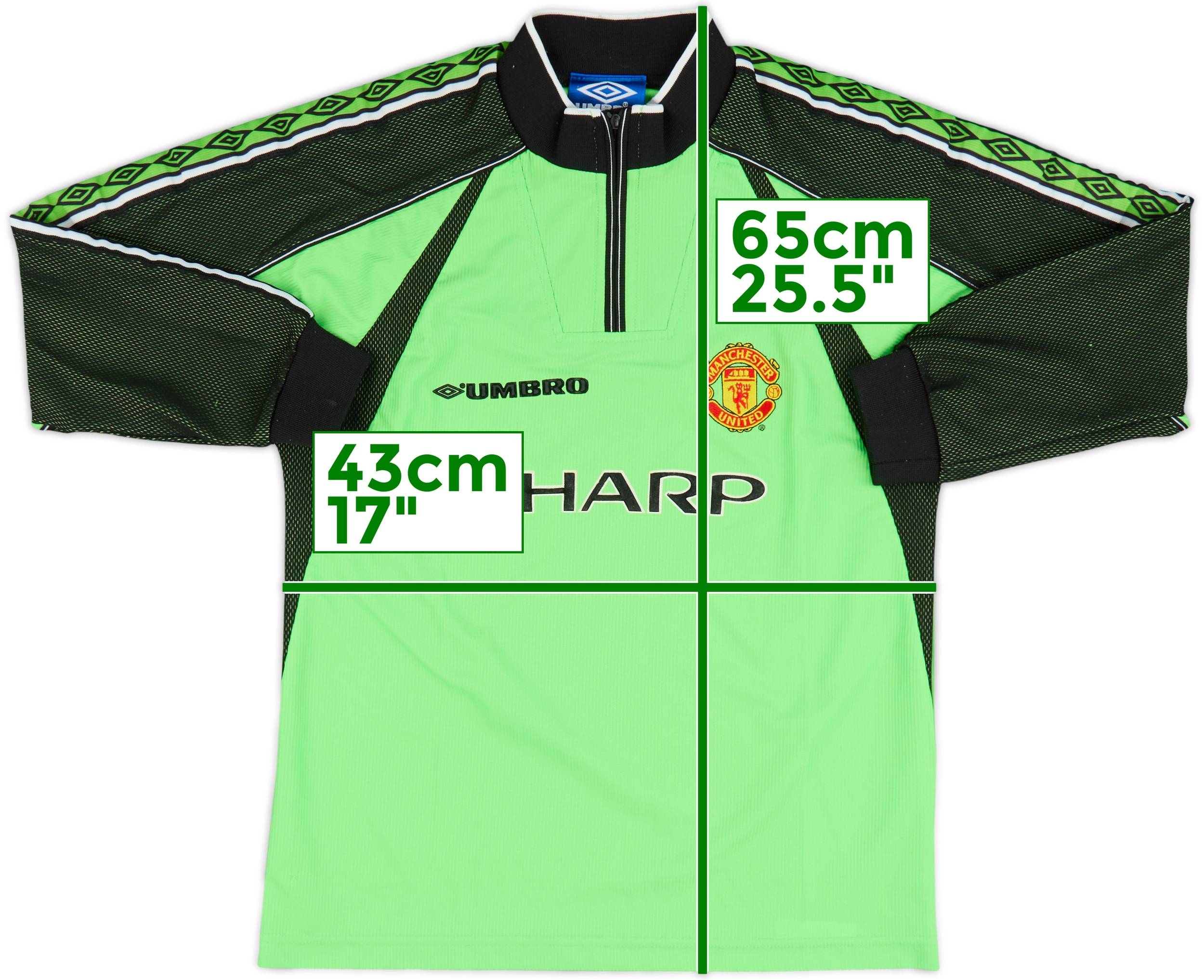 1998-99 Manchester United GK Shirt - 8/10 - (L.Boys)