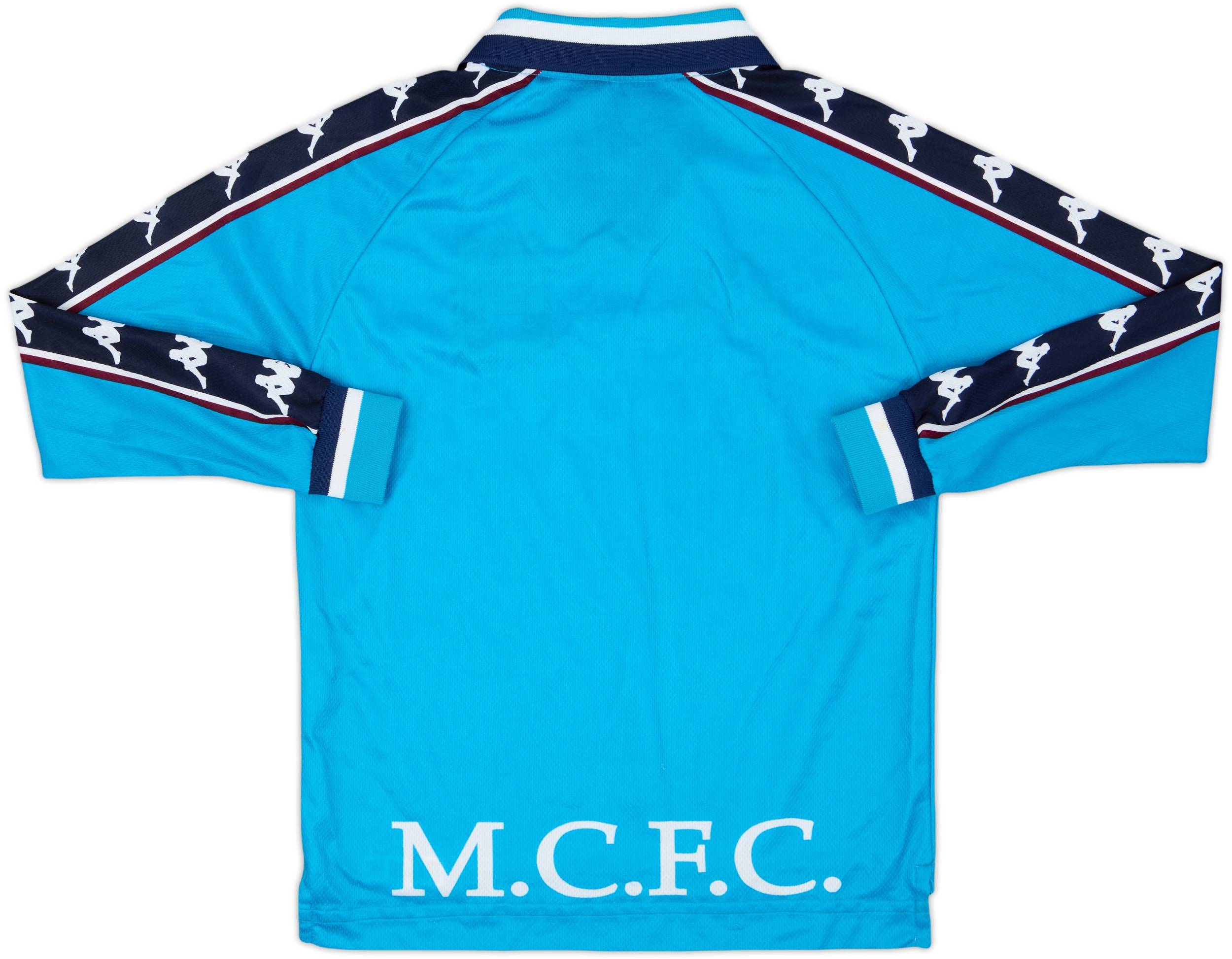 1997-99 Manchester City Home L/S Shirt - 7/10 - (L.Boys)
