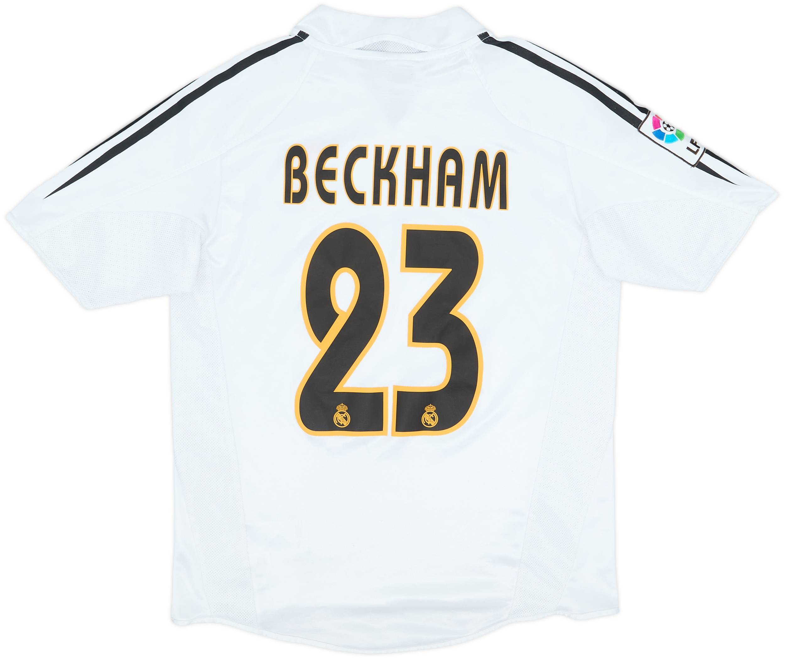 ベッカム 23番 2004-05レアル・マドリード ユニフォーム Lサイズ 2004-05 Real Madrid Home Shirt Beckham #23 - 7/10 - (L.Boys)