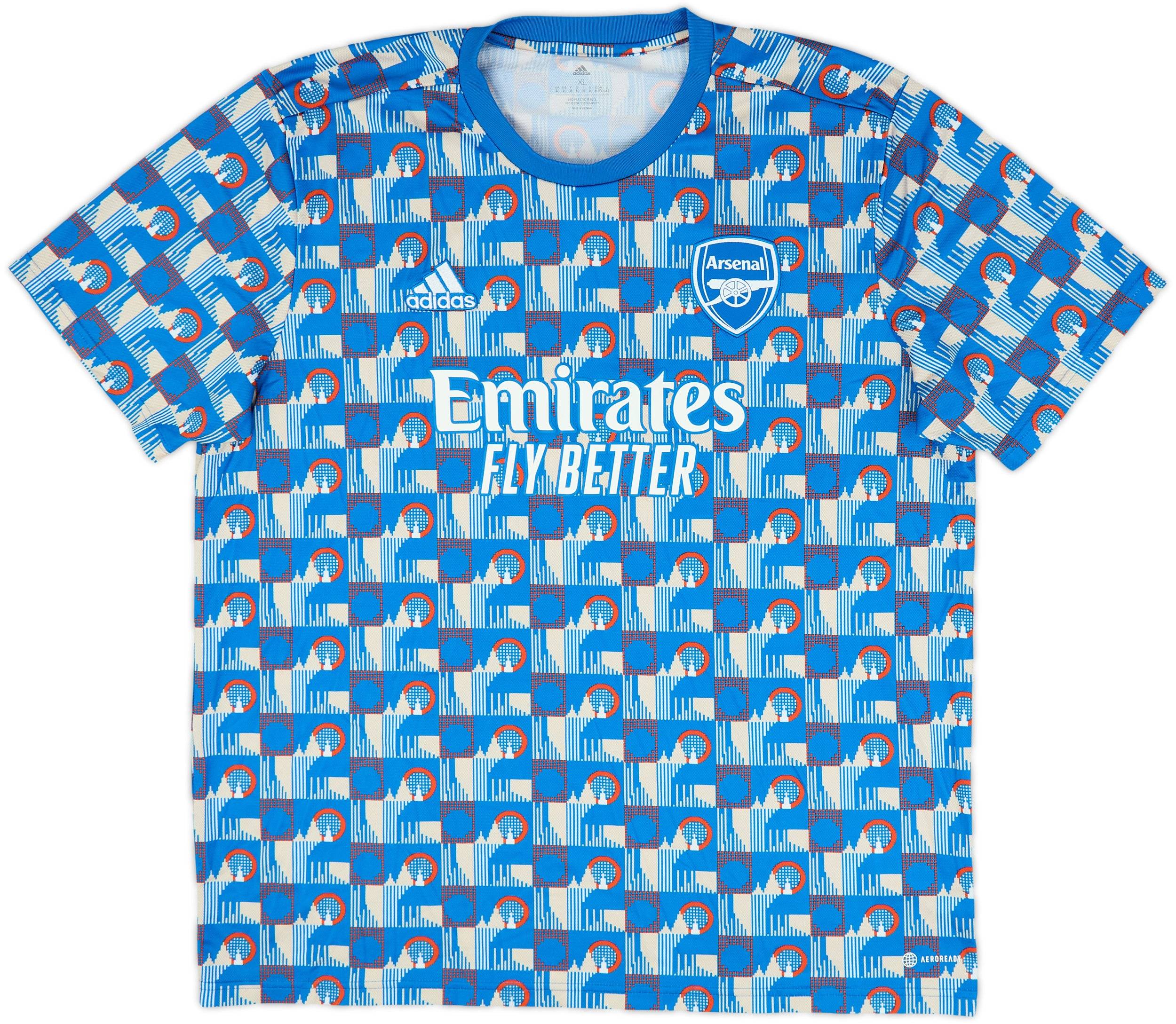 2021-22 Arsenal adidas x TFL Pre-Match Shirt - 5/10 - (XL)