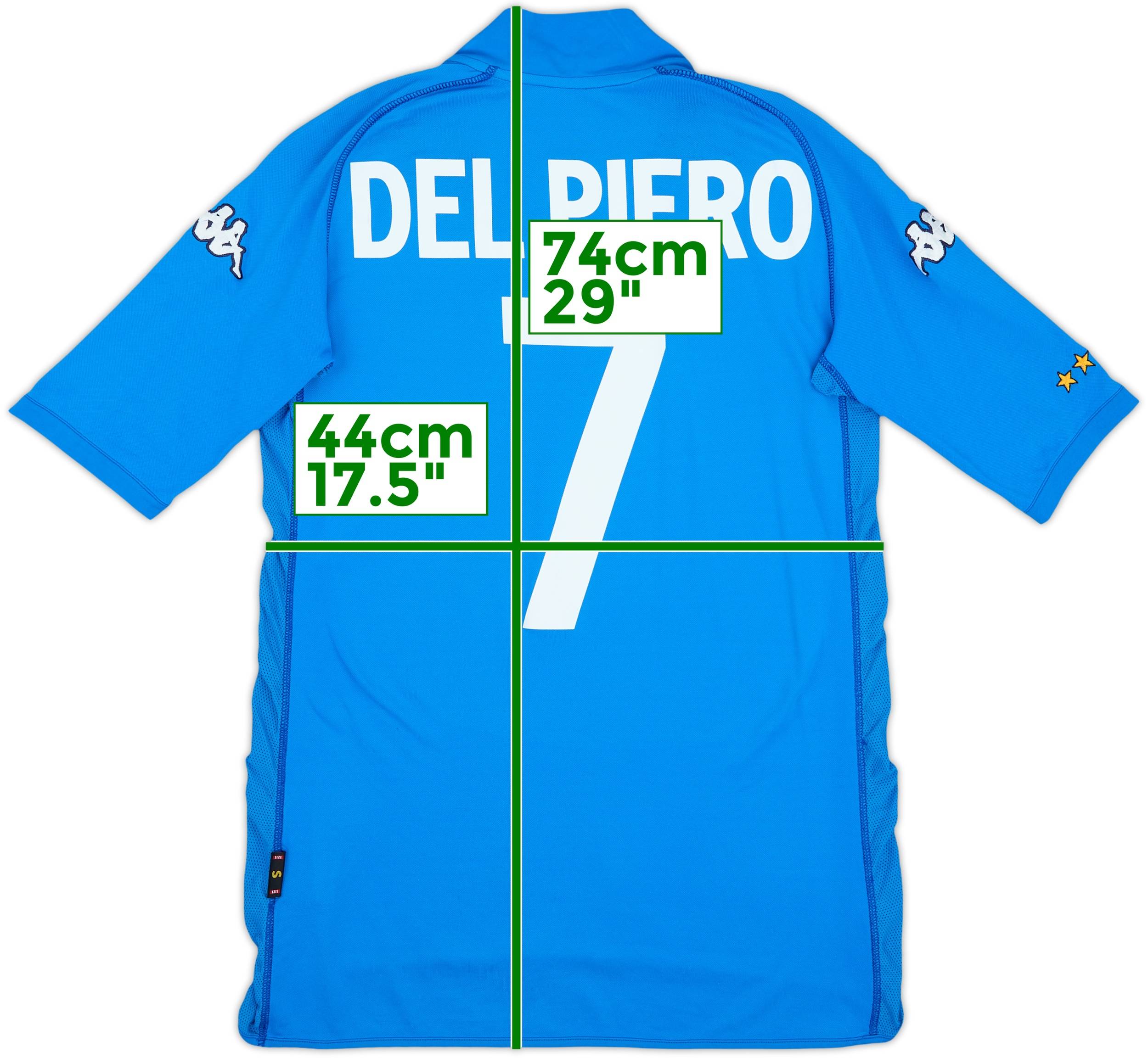 2002 Italy Home Shirt Del Piero #7 - 6/10 - (S)