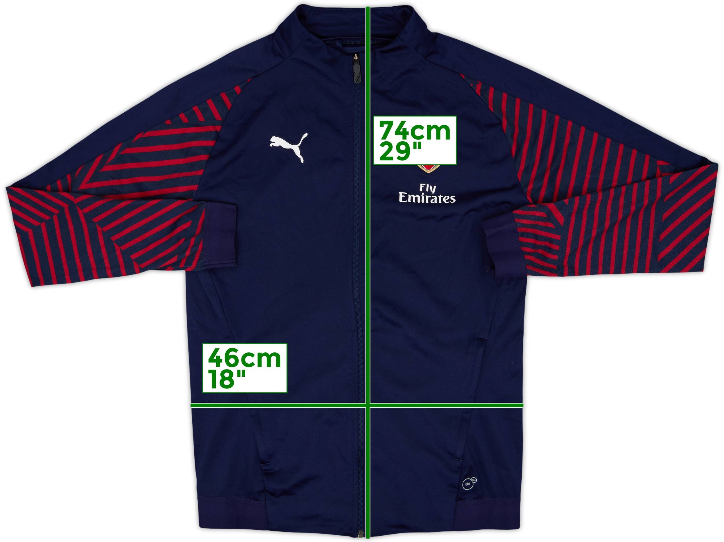 2017-18 Arsenal Puma Track Jacket - 8/10 - (M)