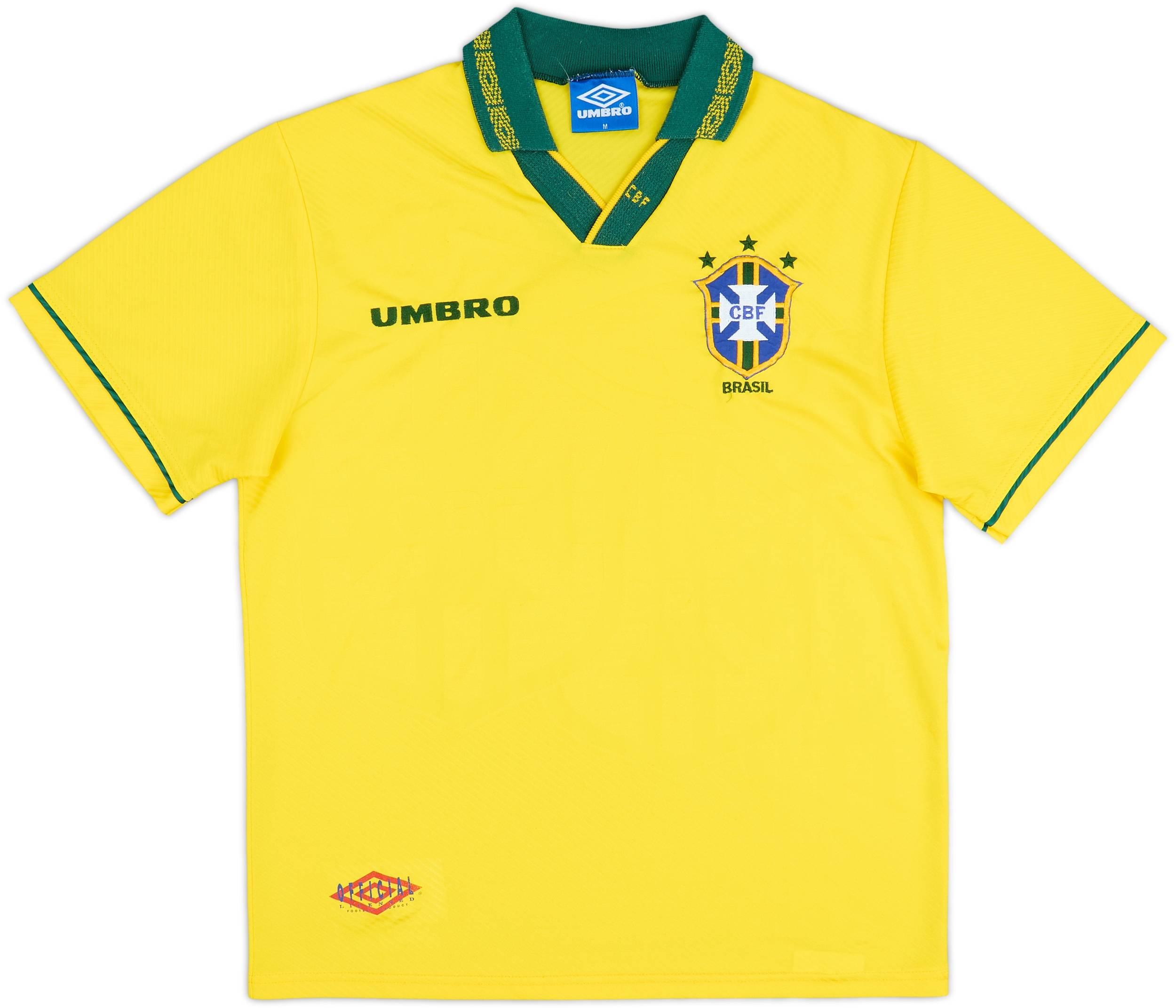 1993-94 Brazil Home Shirt - 6/10 - (M)