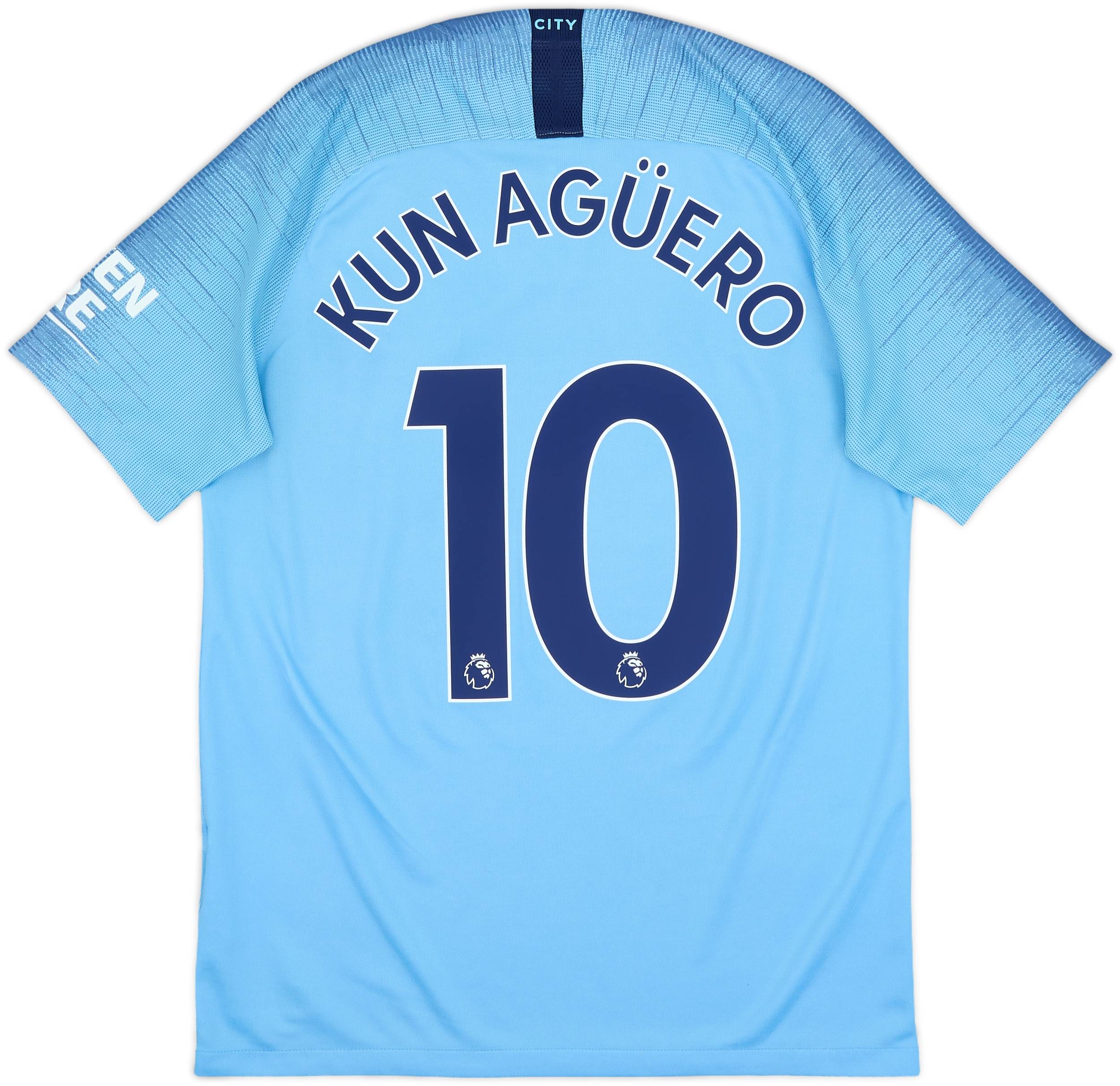 マンチェスター・シティ Kun Agüero 10 Dri-FIT シャツ M 2018-19 Manchester City Home Shirt Kun Aguero #10 - 9/10 - (M)