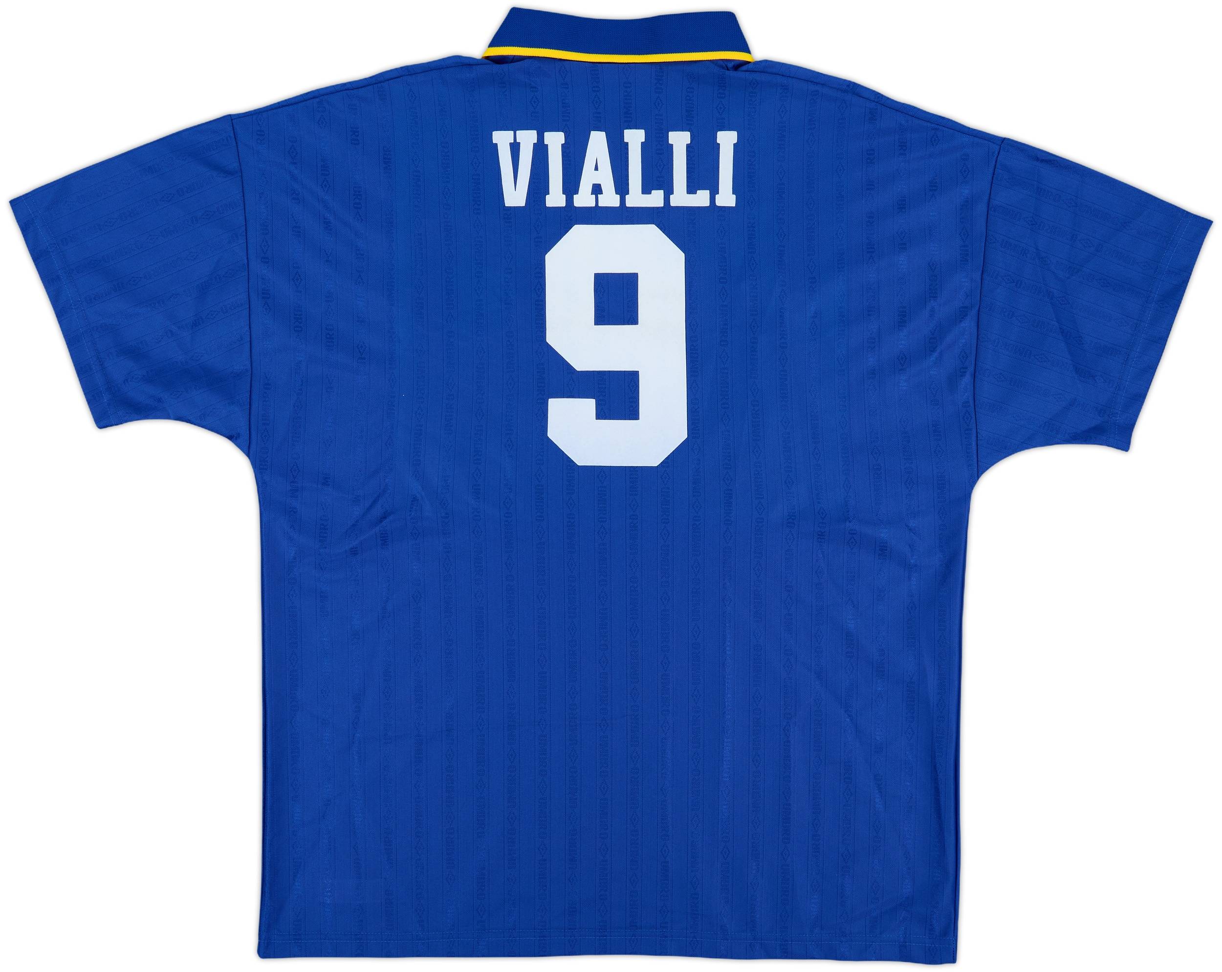 1995-97 Chelsea Home Shirt Vialli #9 - 8/10 - (L)