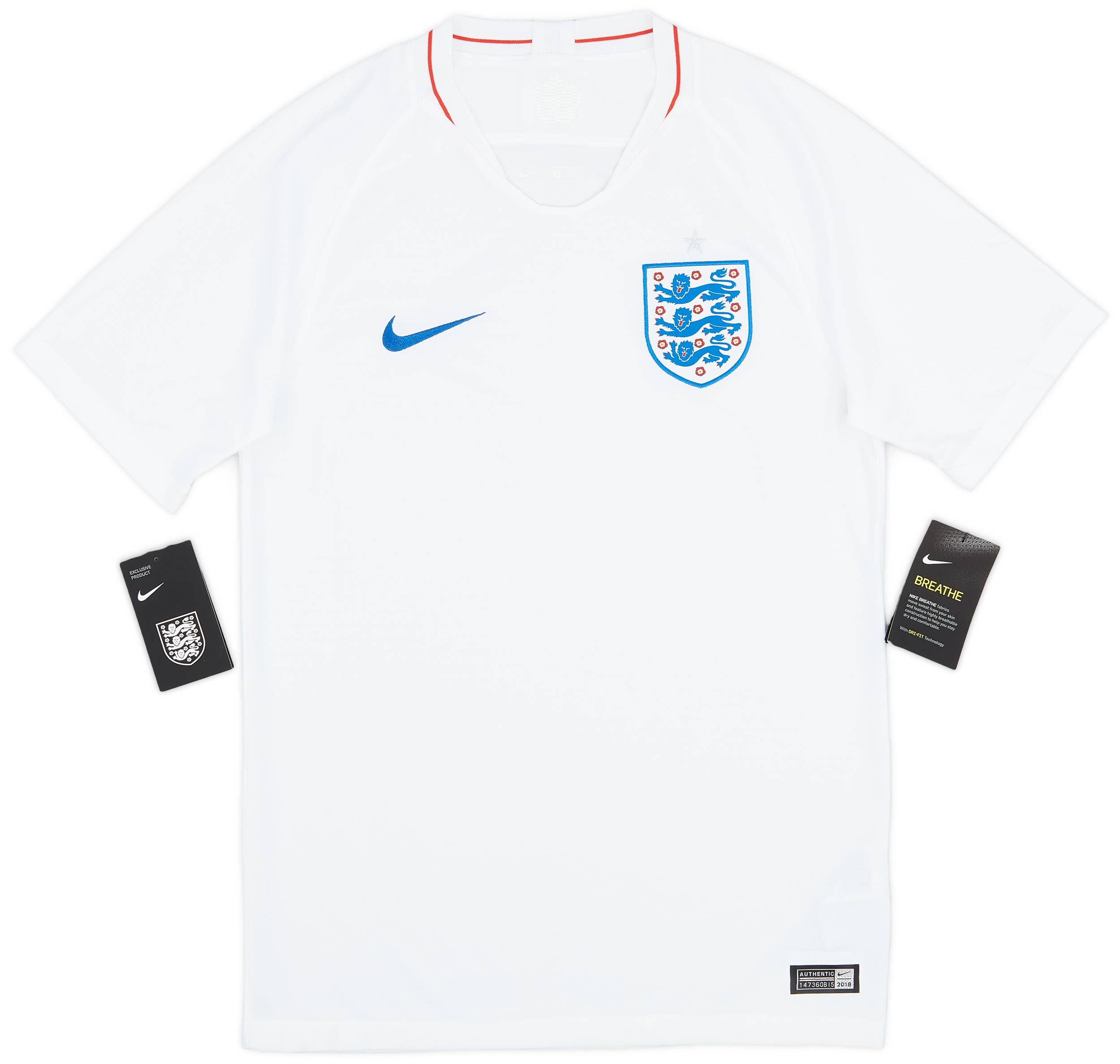 2018-19 England Home Shirt (S)