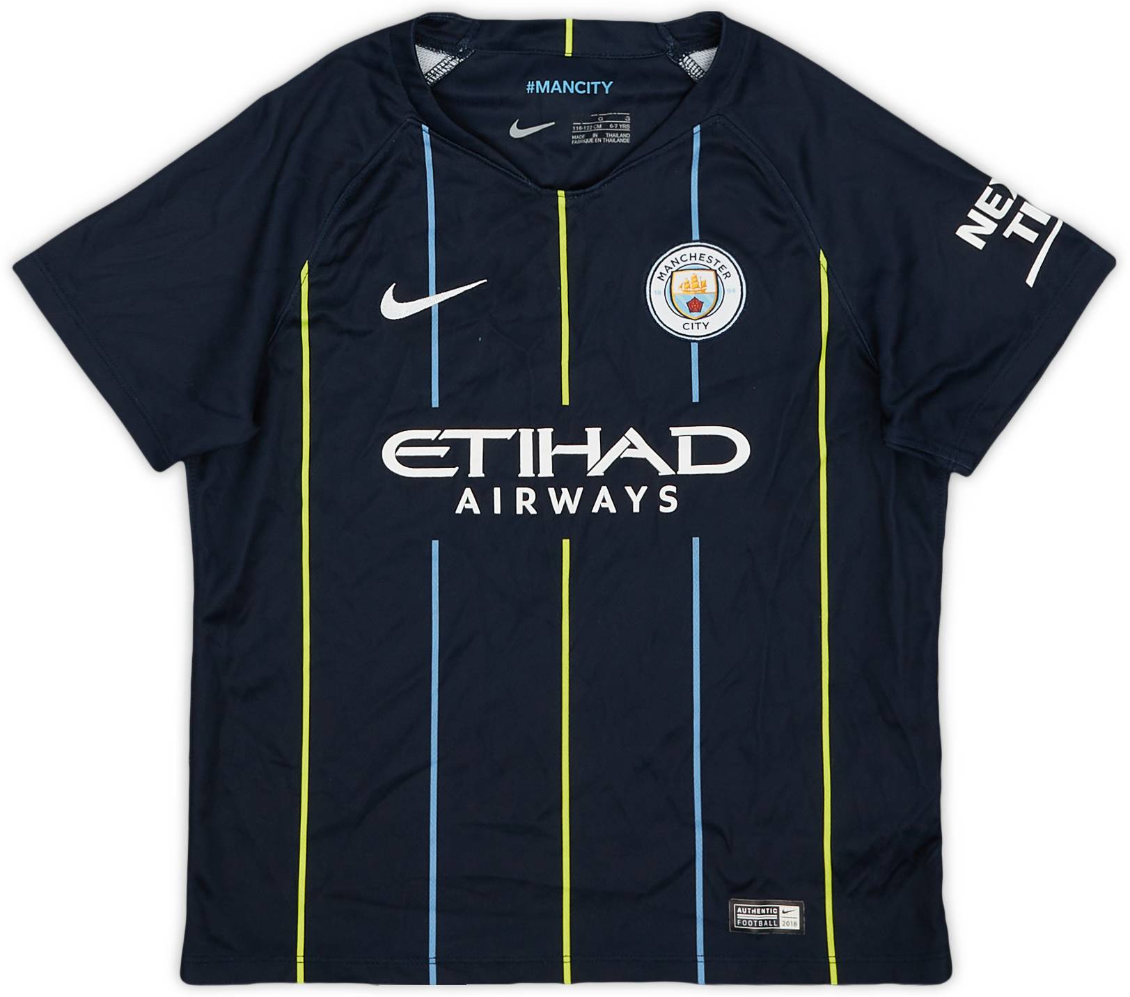 2018-19 Manchester City Away Shirt - 9/10 - (6-7 Years)