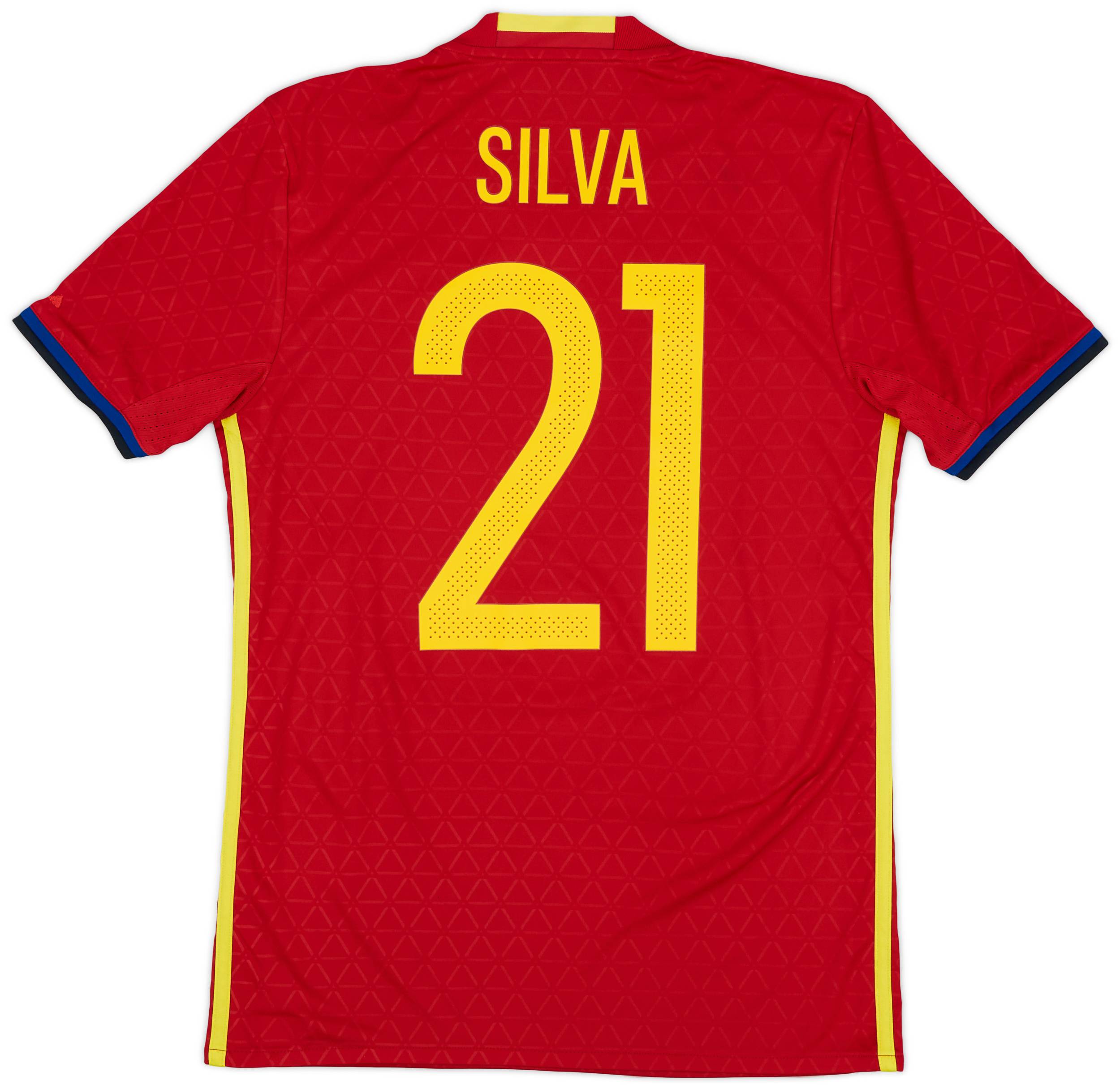 2016-17 Spain Home Shirt Silva #21 - 9/10 - (XS)