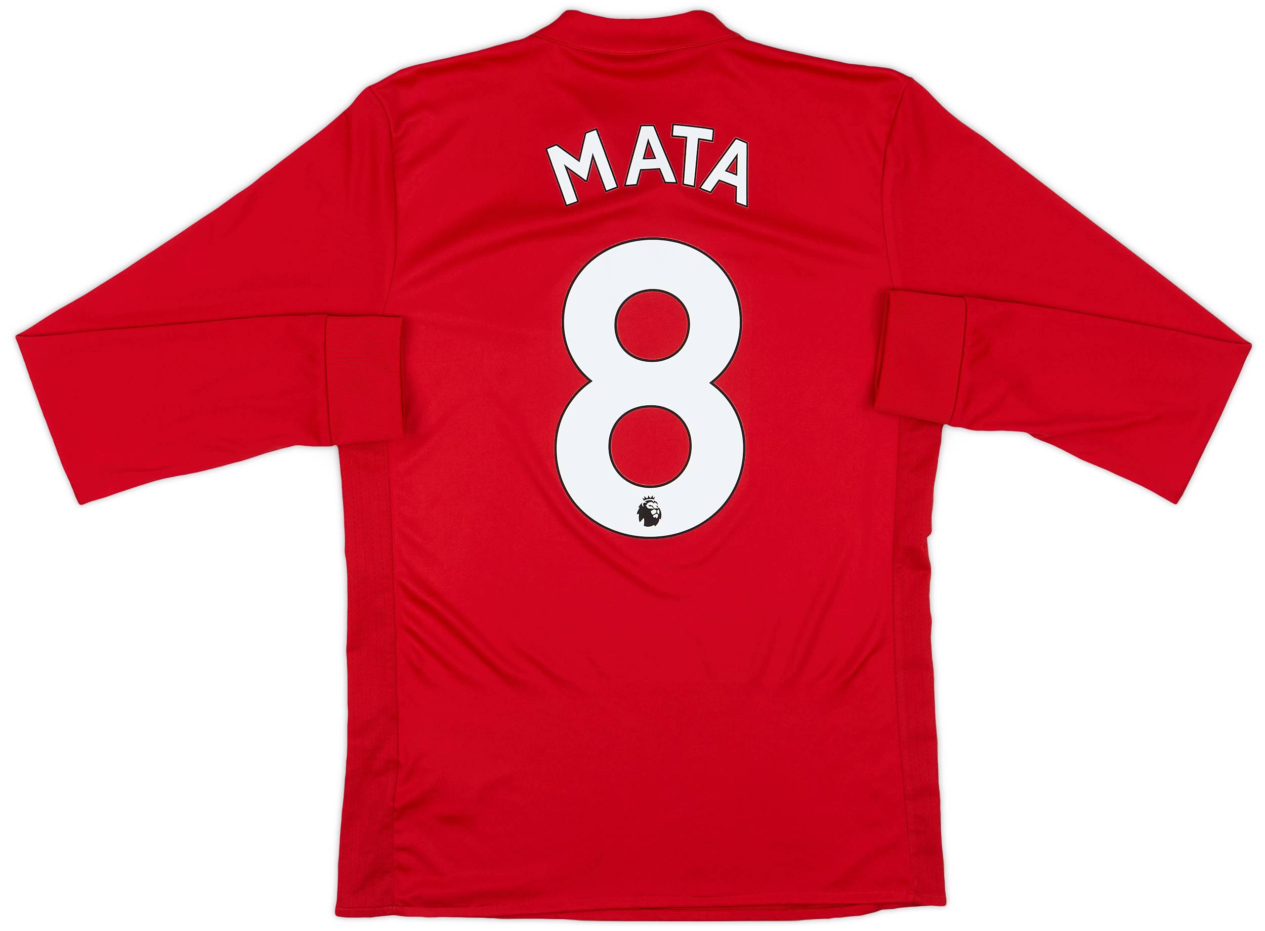 2017-18 Manchester United Home L/S Shirt Mata #8 - 8/10 - (S)