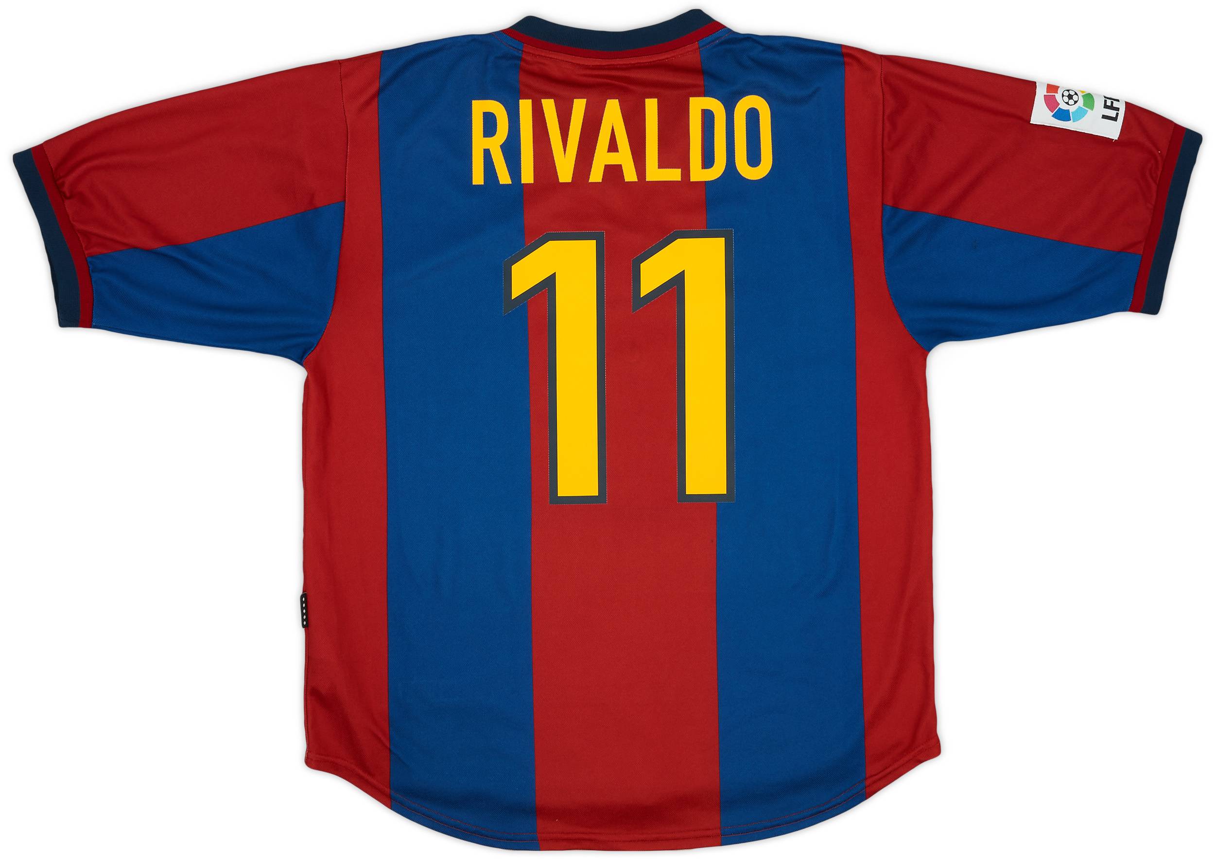 1998-00 Barcelona Home Shirt Rivaldo #11 - 8/10 - (L)