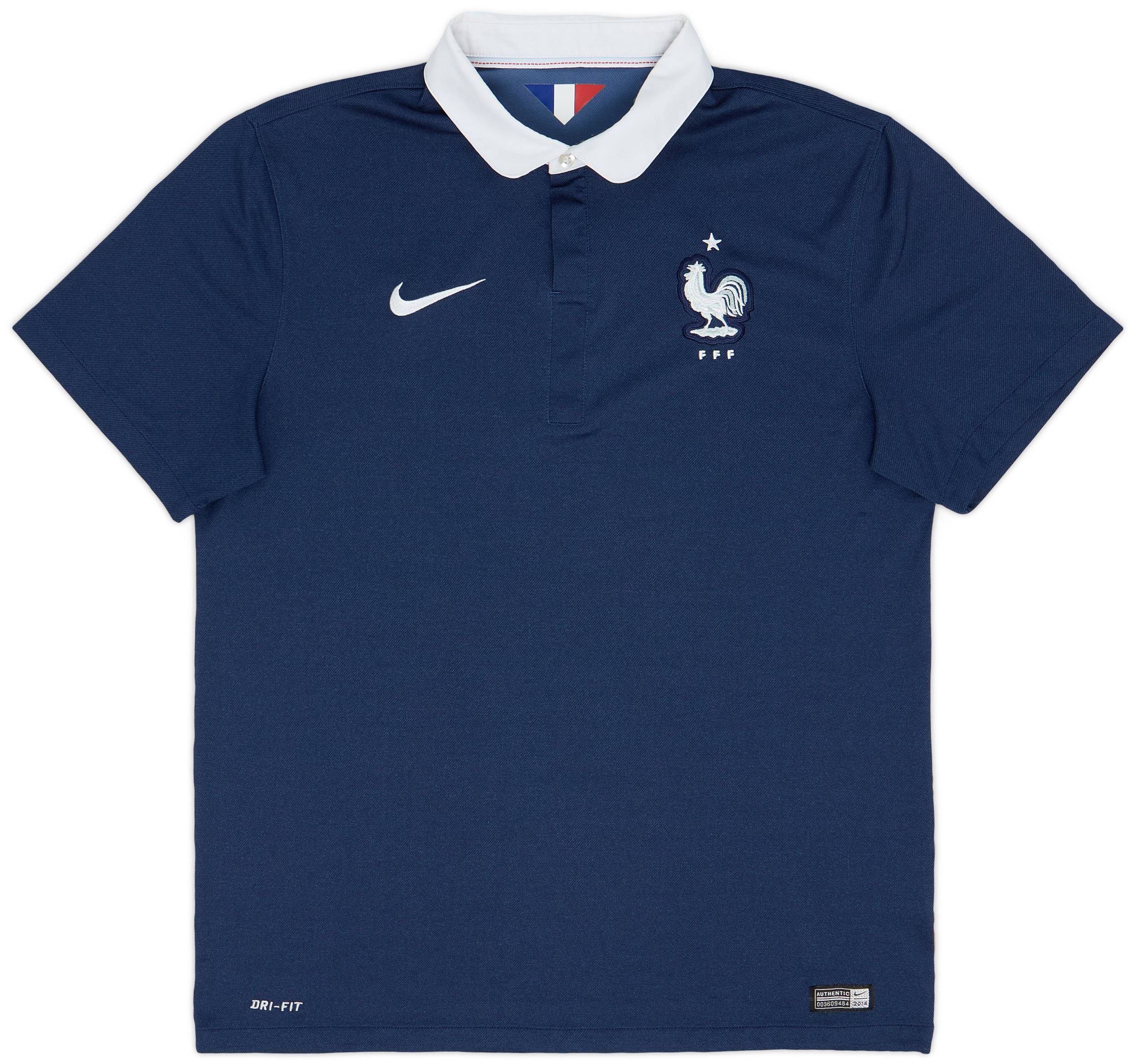 2014-15 France Home Shirt - 9/10 - (L)
