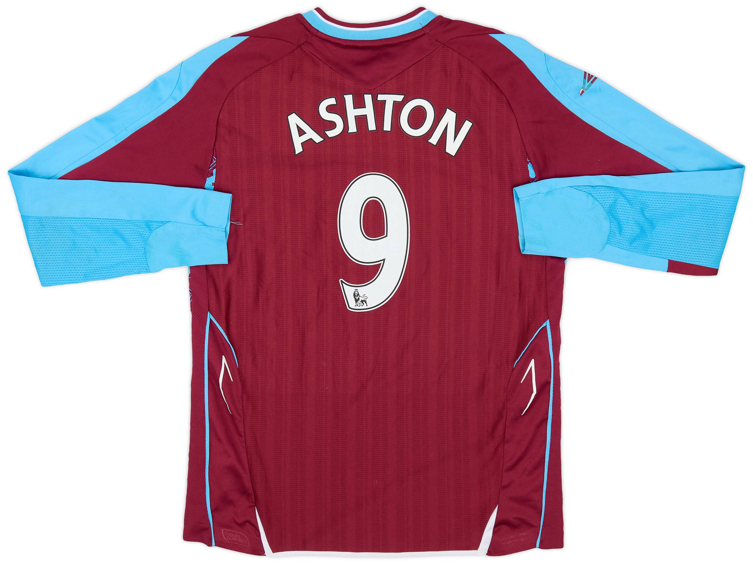 2007-08 West Ham Home Shirt Ashton #9 - 6/10 - (L.Boys)