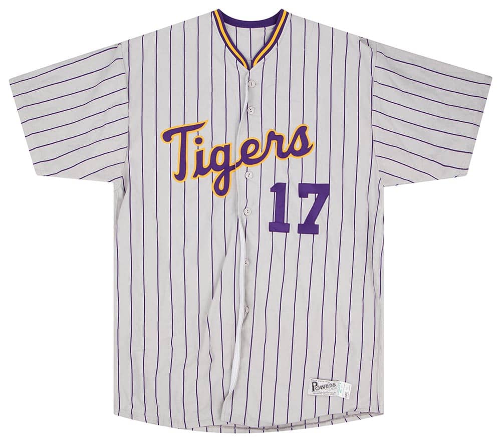 1990s LSU Tigers 17 Authentic Powers Jersey Away L