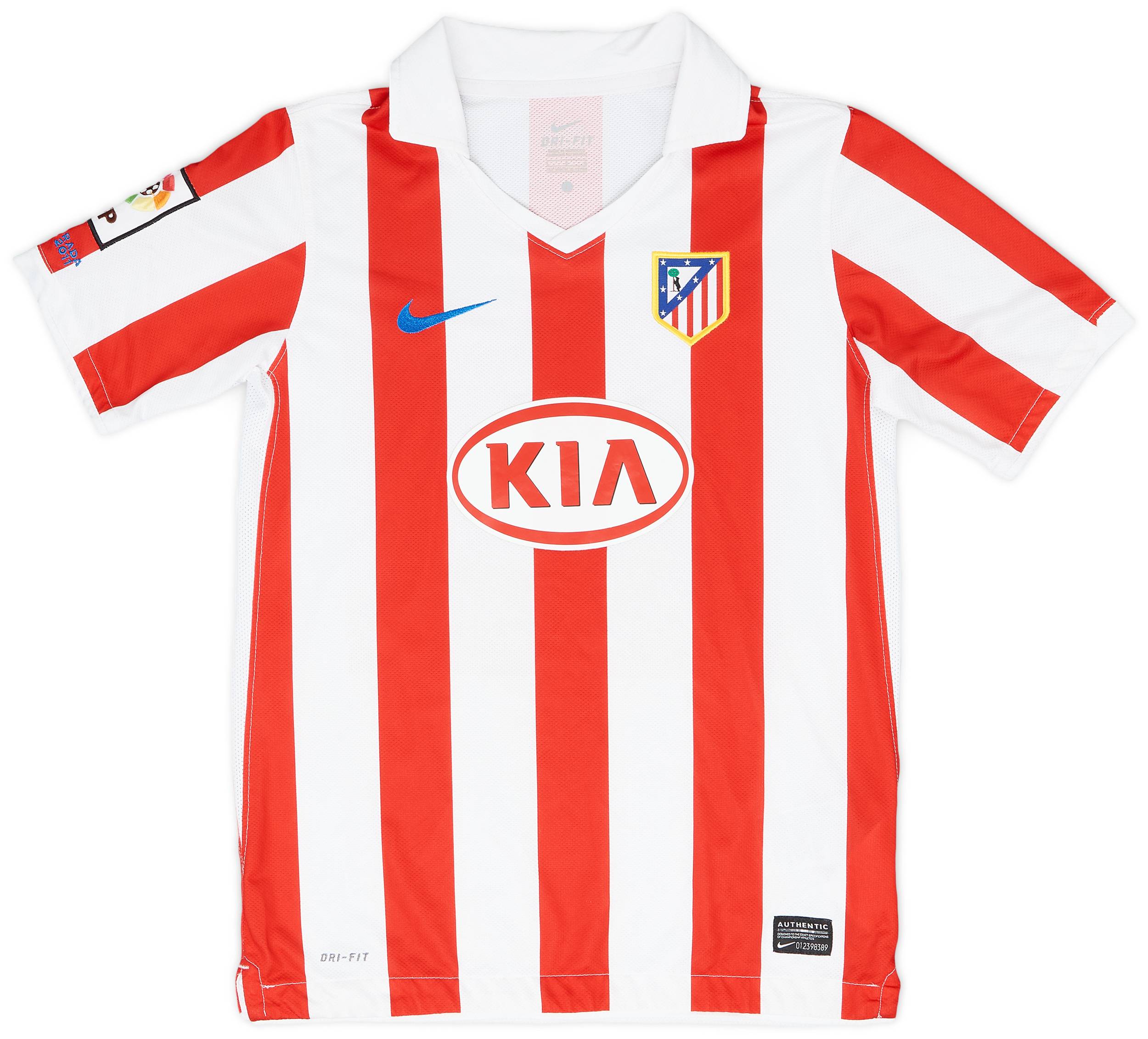 2010-11 Atletico Madrid Home Shirt - 8/10 - (L.Boys)