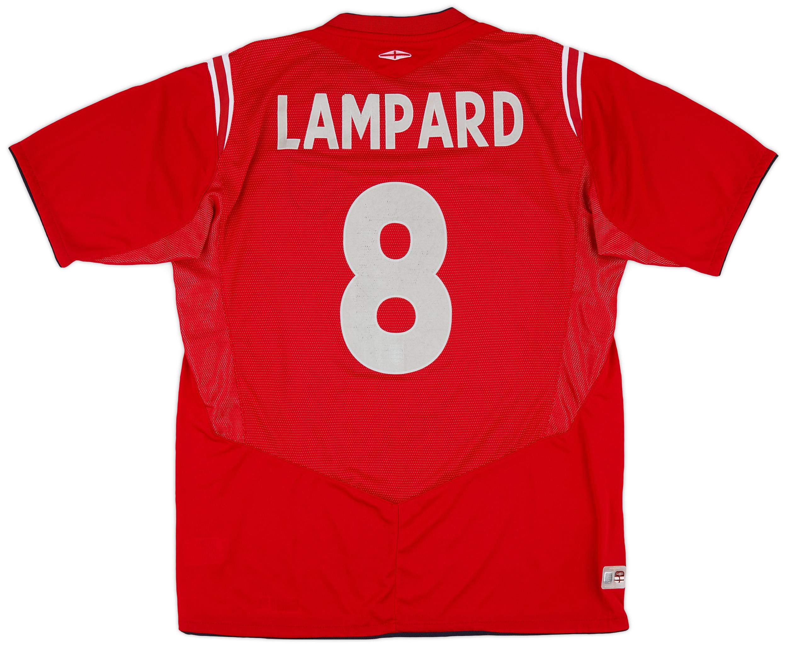 2004-06 England Away Shirt Lampard #8 - 8/10 - (L)