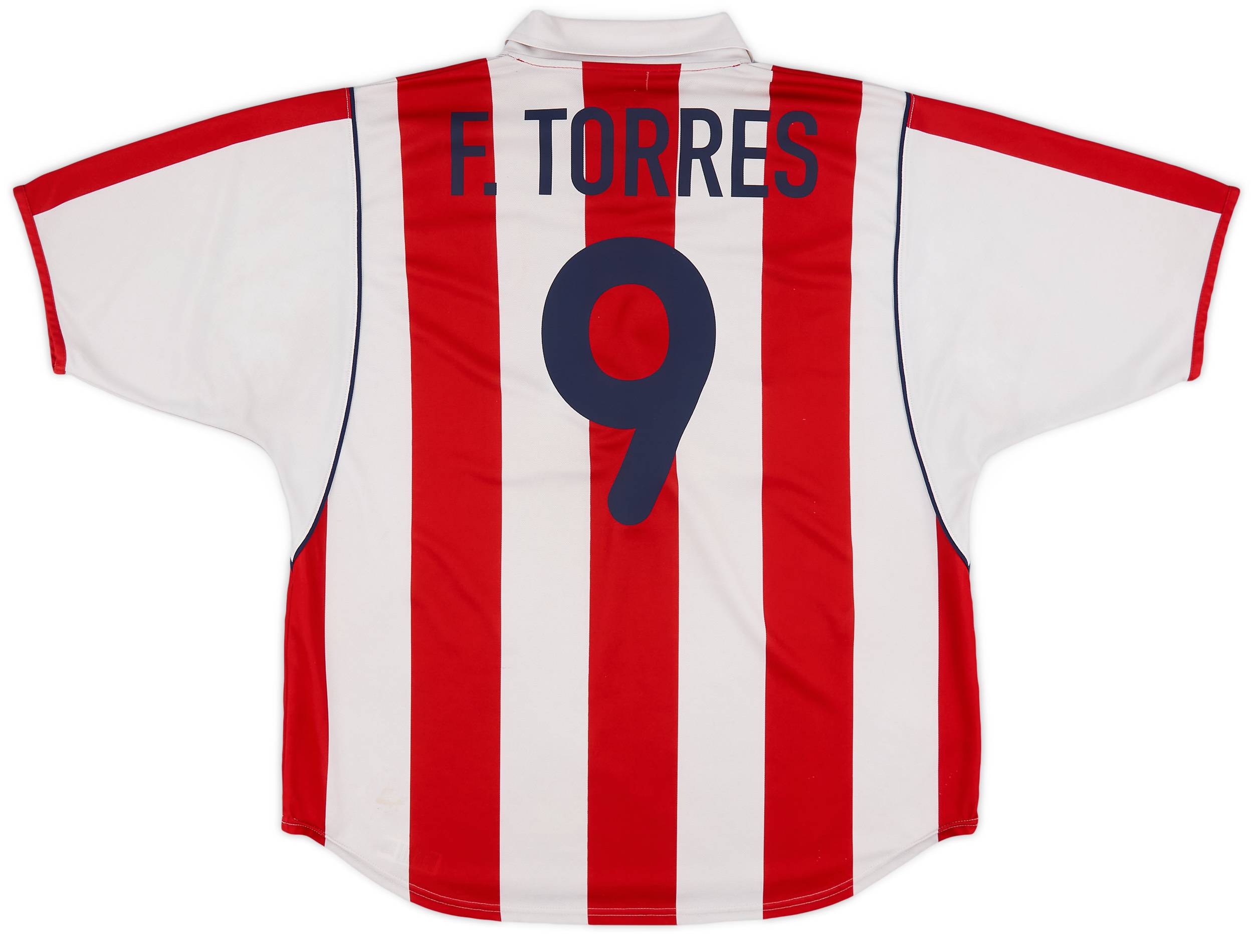 2001-02 Atletico Madrid Home Shirt F.Torres #9 - 6/10 - (XL)