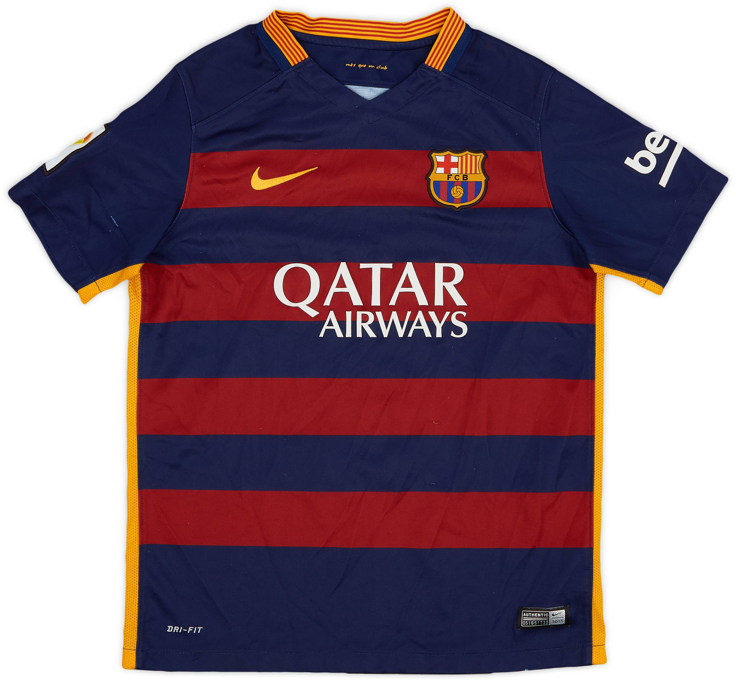 2015-16 Barcelona Home Shirt - 6/10 - (L.Boys)