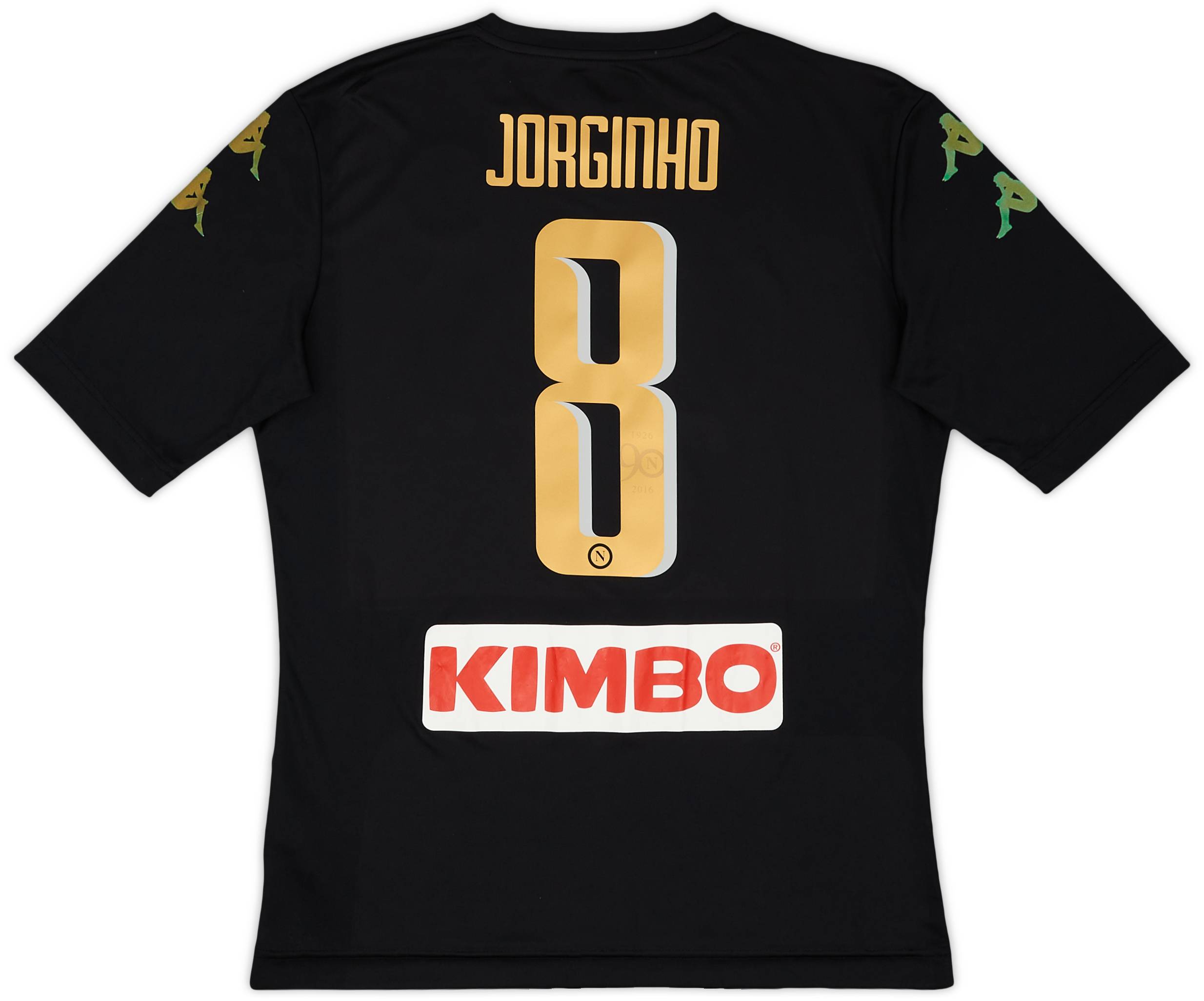 2016-17 Napoli Third Shirt Jorginho #8 - 5/10 - (M)