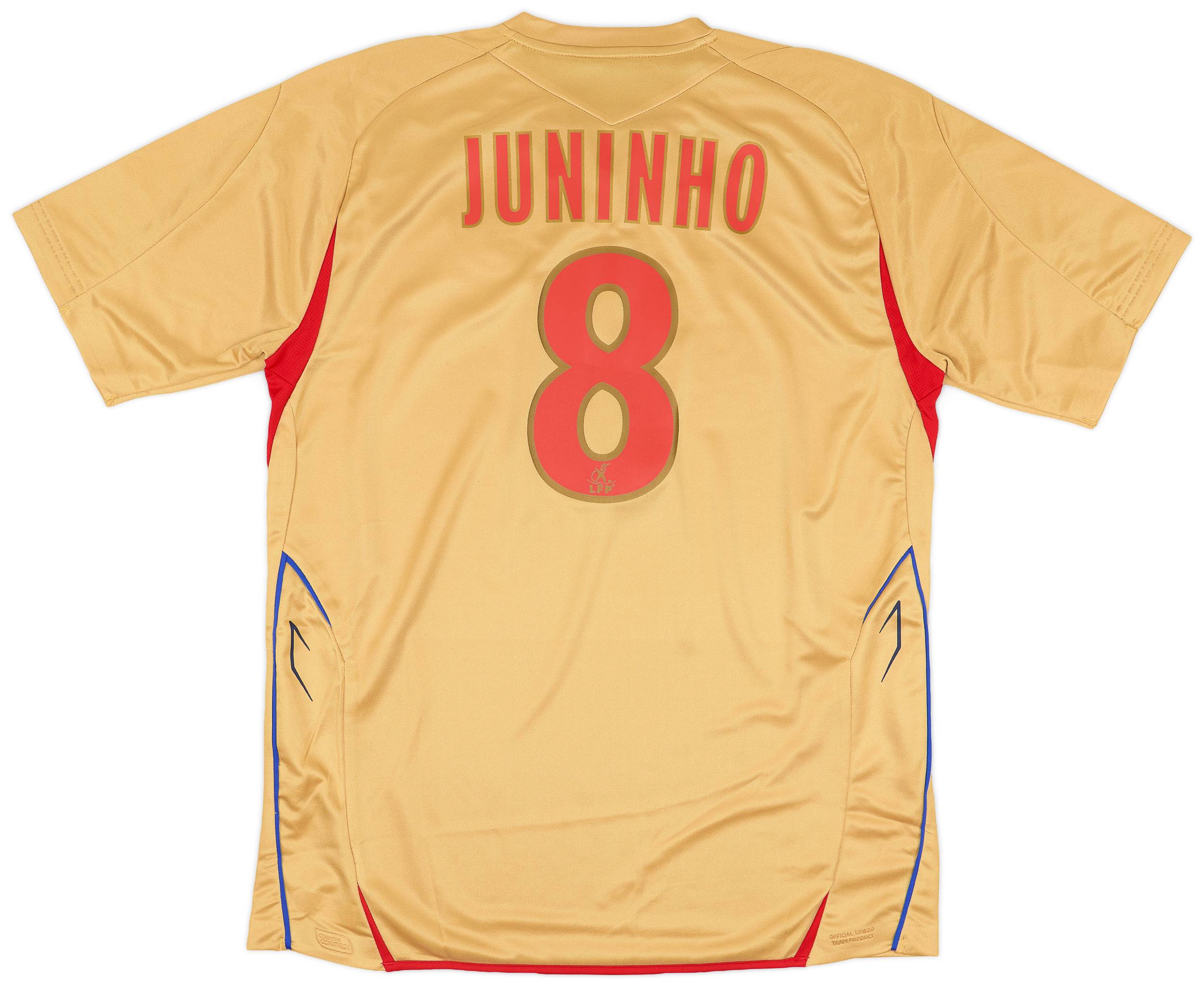 2007-08 Lyon Away Shirt Juninho #8 (L)
