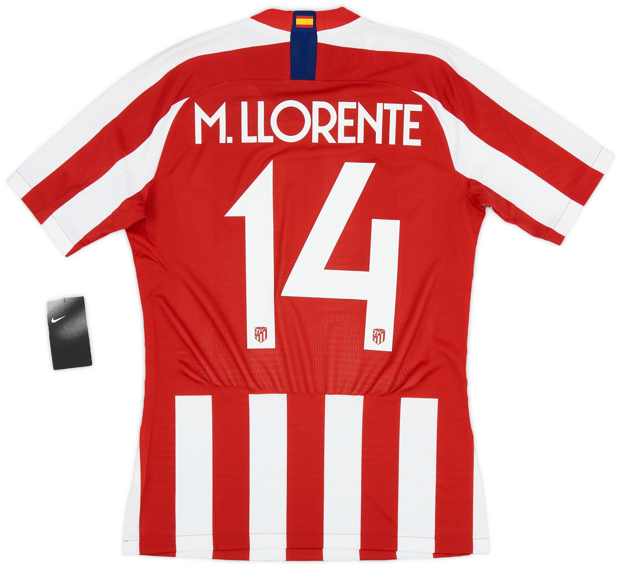 2019-20 Atletico Madrid Player Issue Vaporknit Domestic Home Shirt M.LLorente #14 (M)