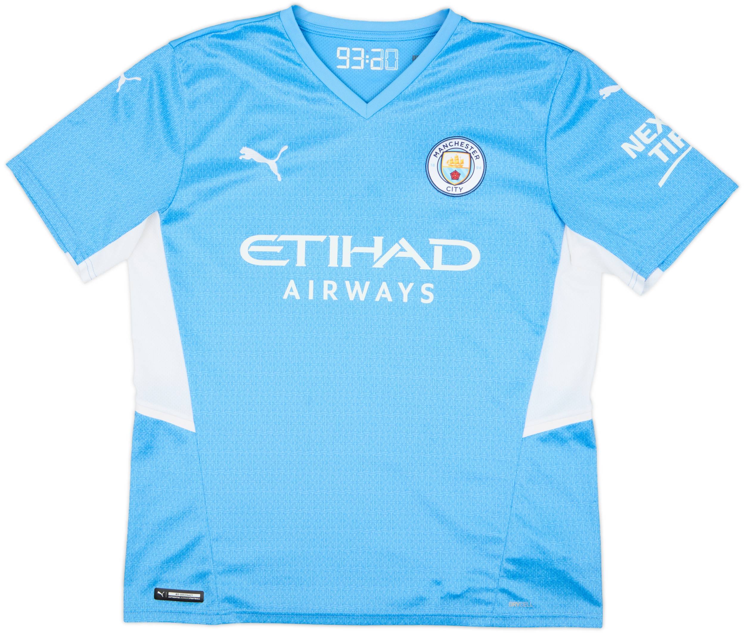 2021-22 Manchester City Home Shirt De Bruyne #17 - 9/10 - (L)
