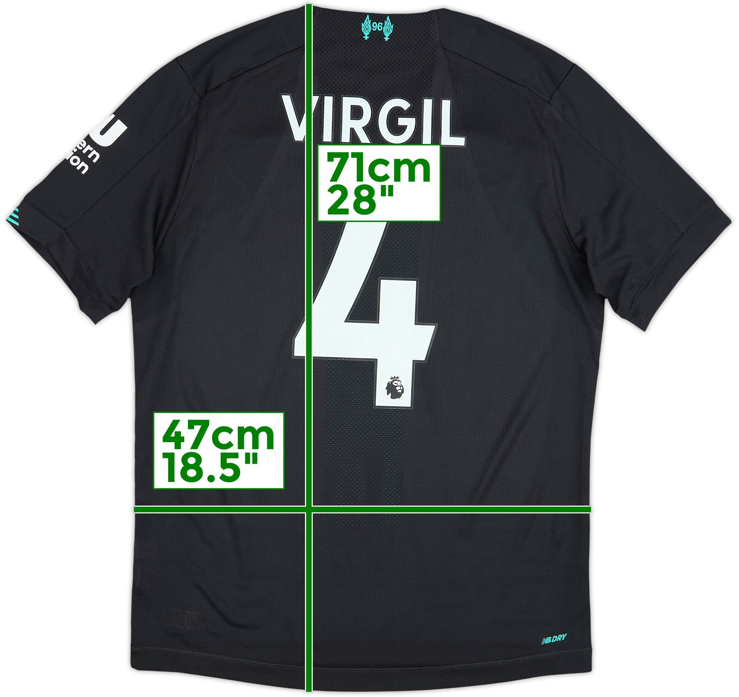 2019-20 Liverpool Third Shirt Virgil #4 - 8/10 - (S)