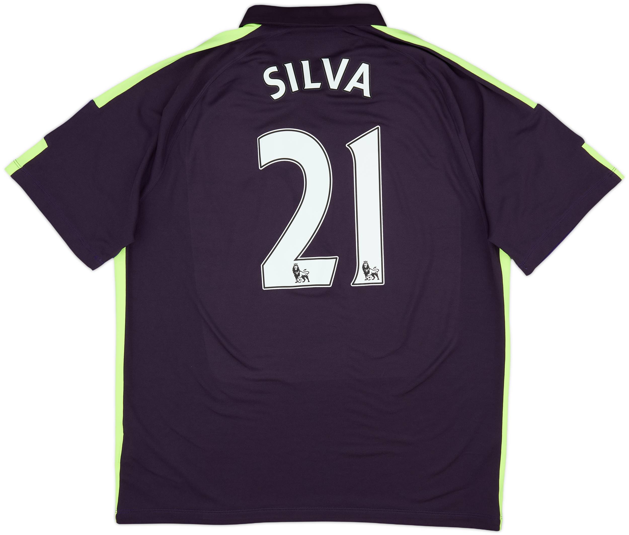 2014-15 Manchester City Third Shirt Silva #21 - 8/10 - (XL)