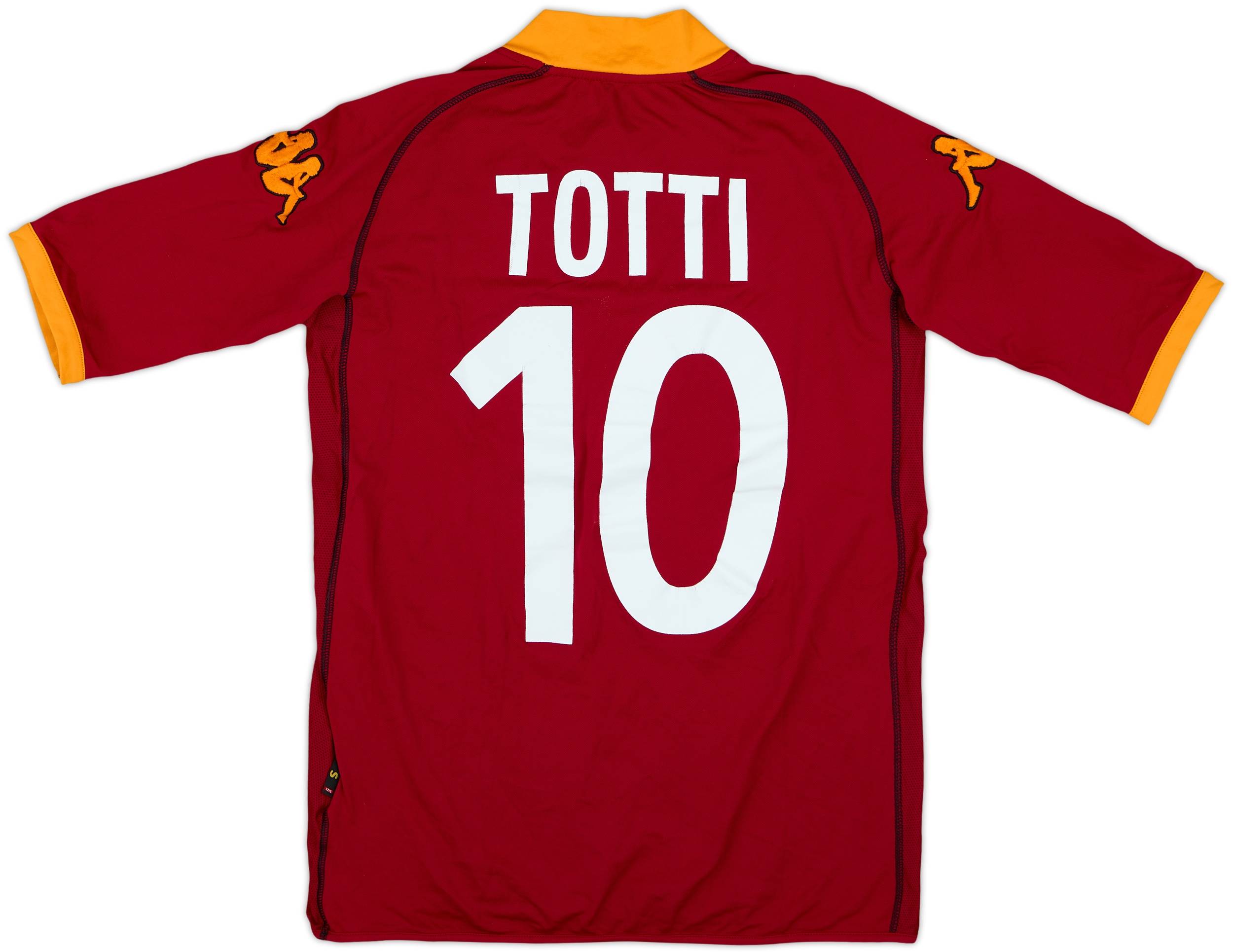 2002-03 Roma Home Shirt Totti #10 - 6/10 - (S)