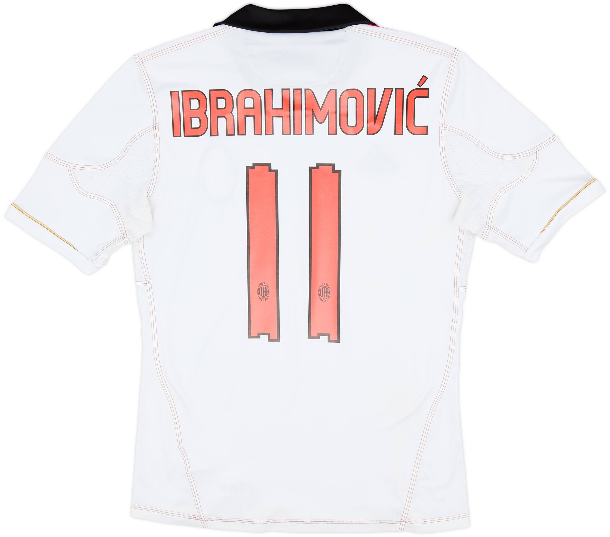 2010-11 AC Milan Away Shirt Ibrahimovic #11 - 7/10 - (S)