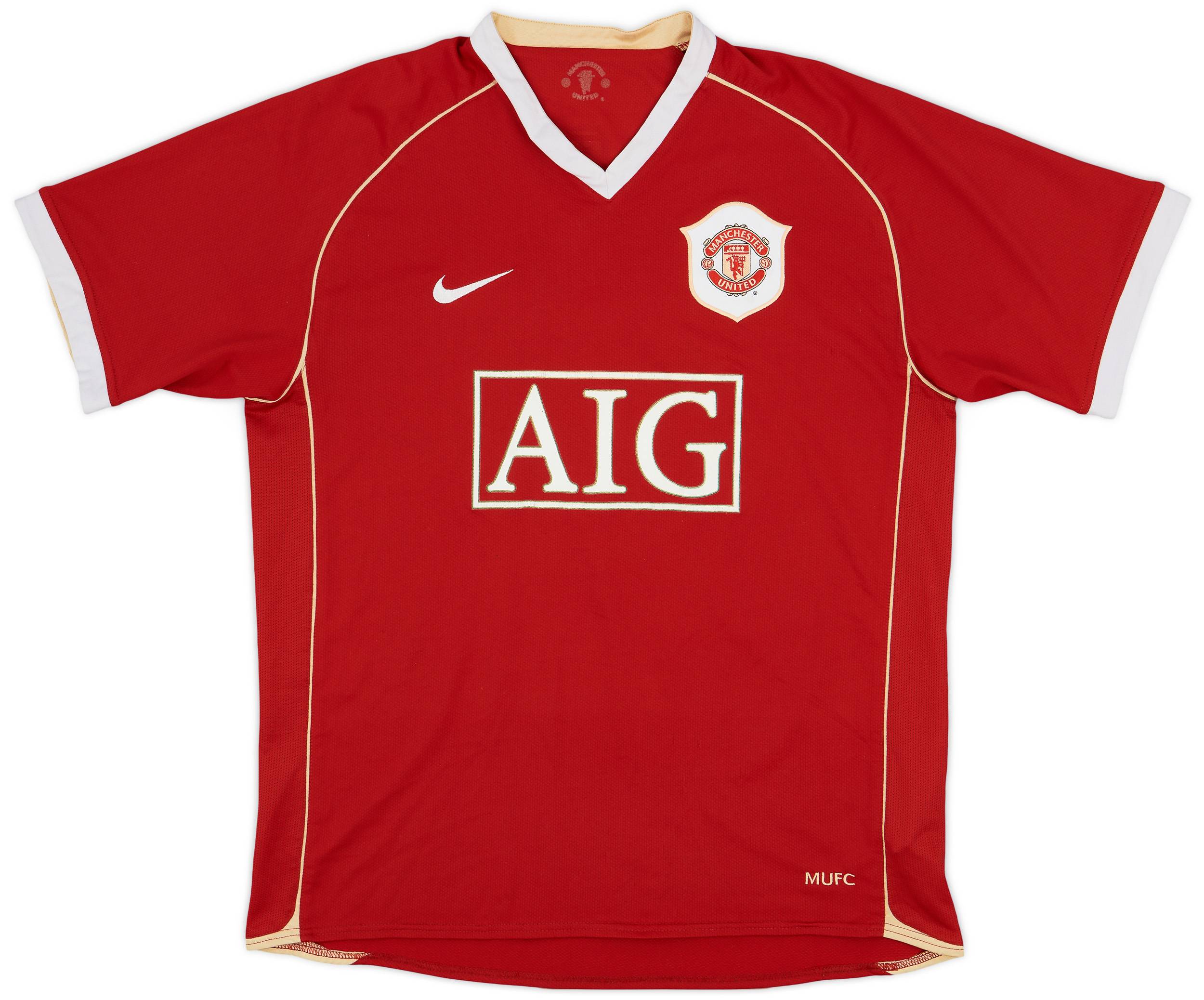 2006-07 Manchester United Home Shirt #4 - 6/10 - (L)