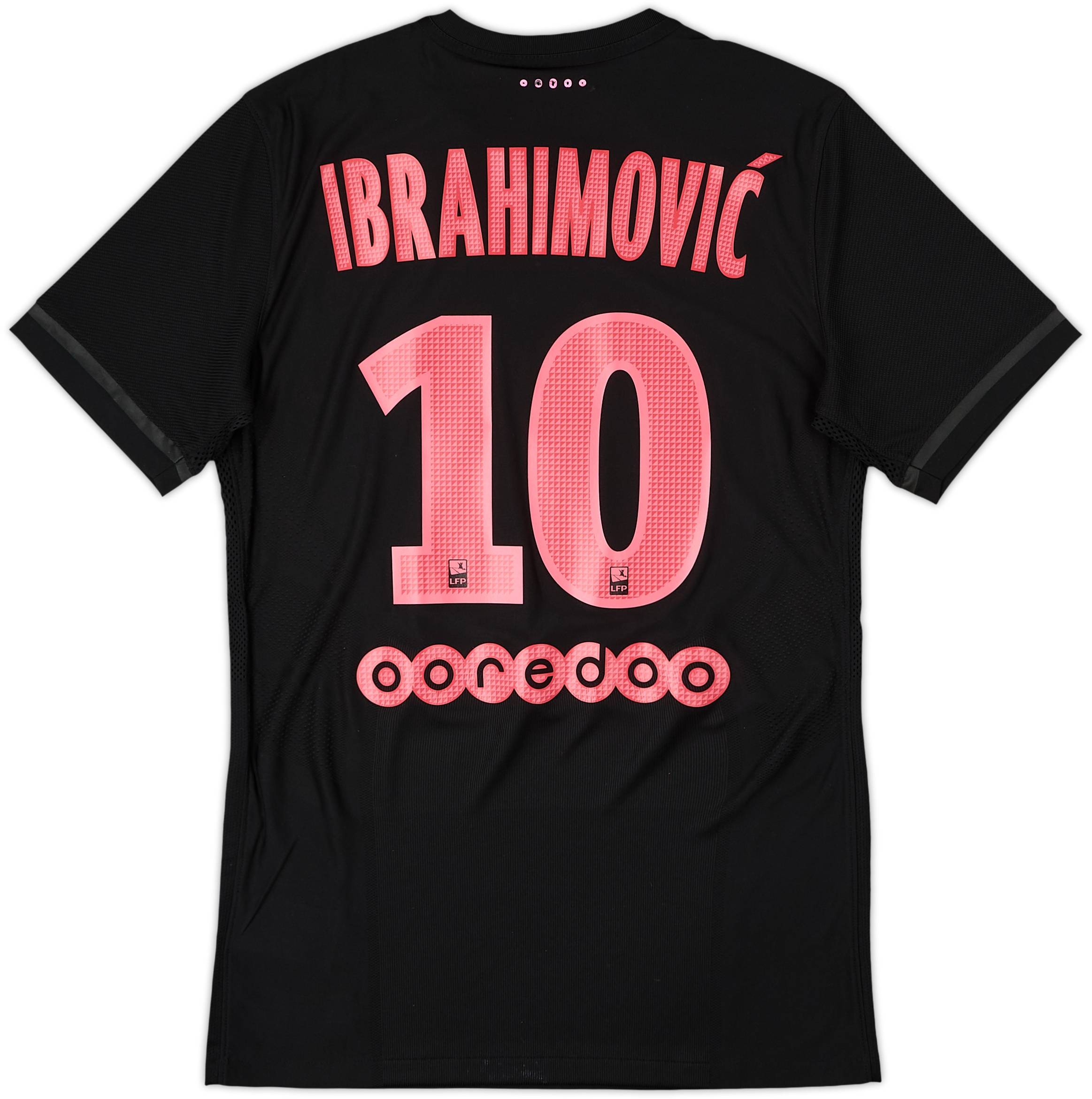 2015-16 Paris Saint-Germain Authentic Third Shirt Ibrahimovic #10 (M)