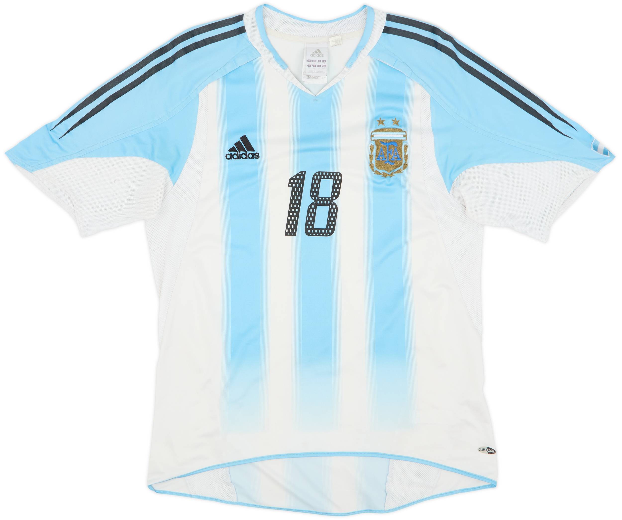 2004-05 Argentina Home Shirt Messi #18 - 8/10 - (M)