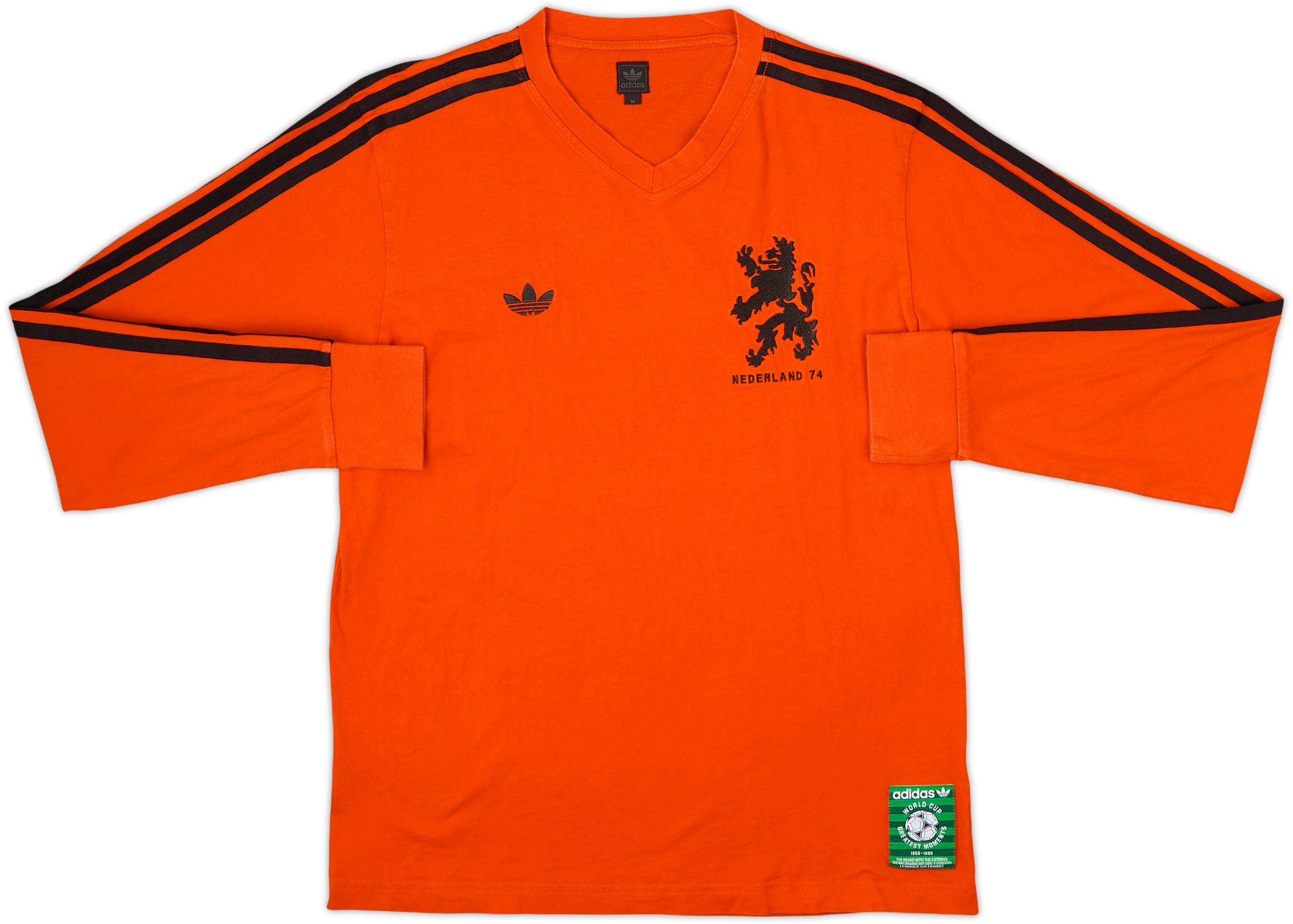 2005 Netherlands adidas Originals Retro 74 L/S Shirt - 6/10 - (M)