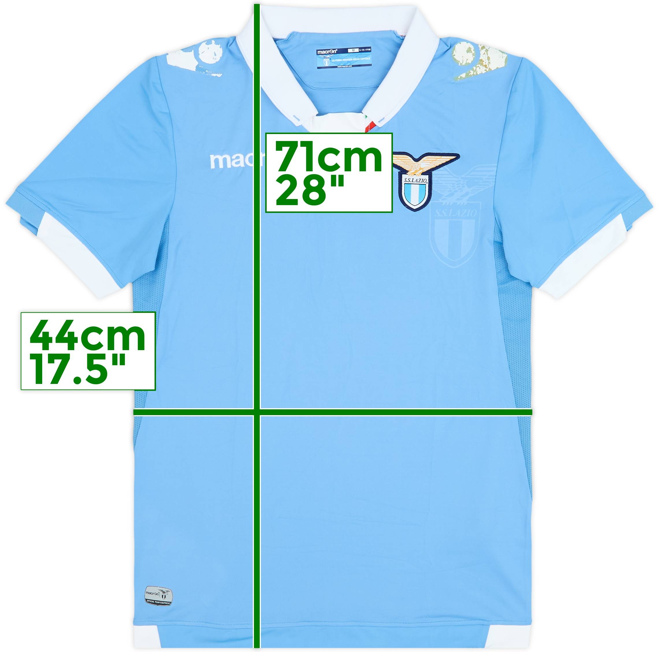 ラツィオ　Lazio 2014-2015 2014-15 Lazio Home Shirt - 5/10 - (M)
