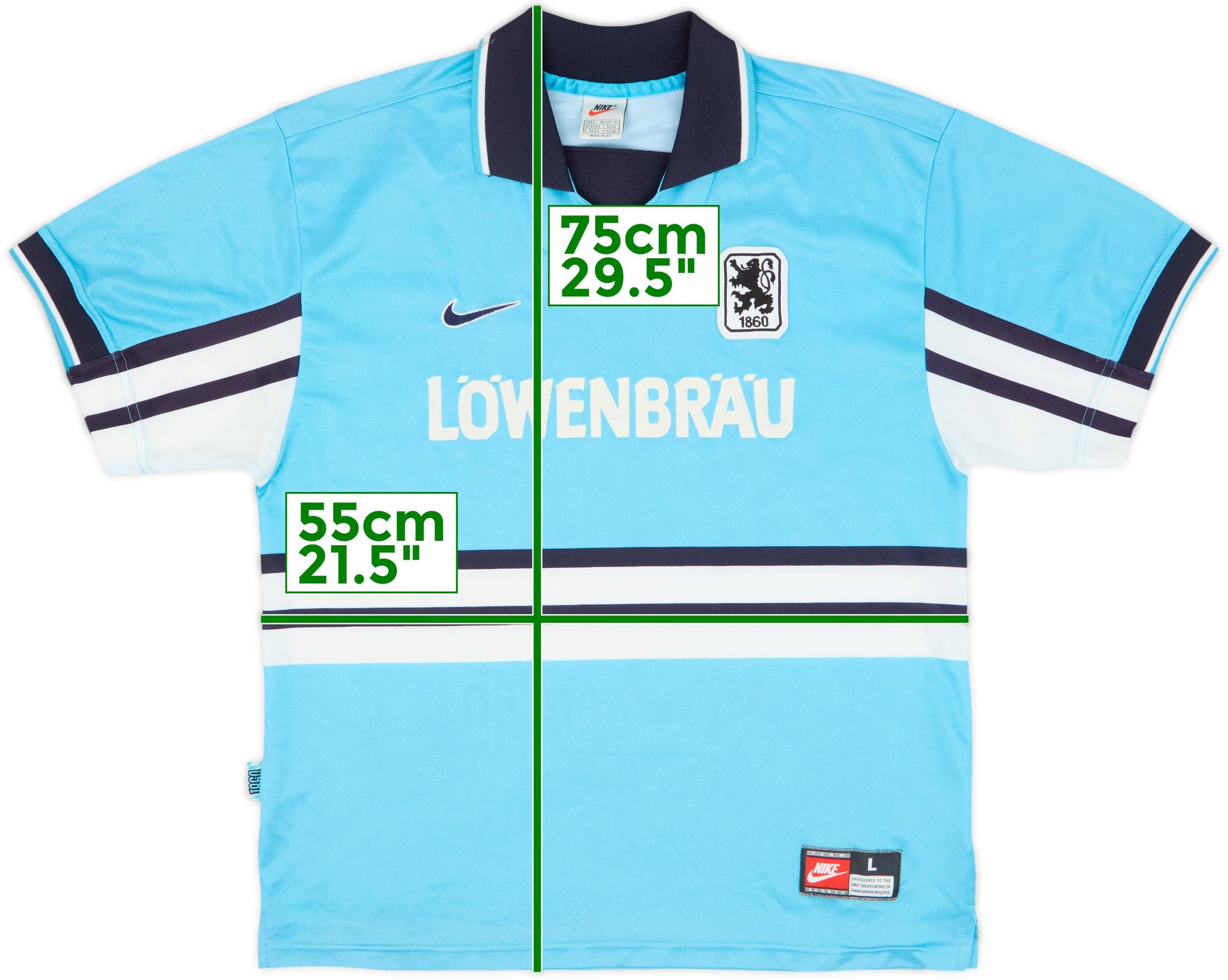1997-98 1860 Munich Home Shirt - 8/10 - (L)