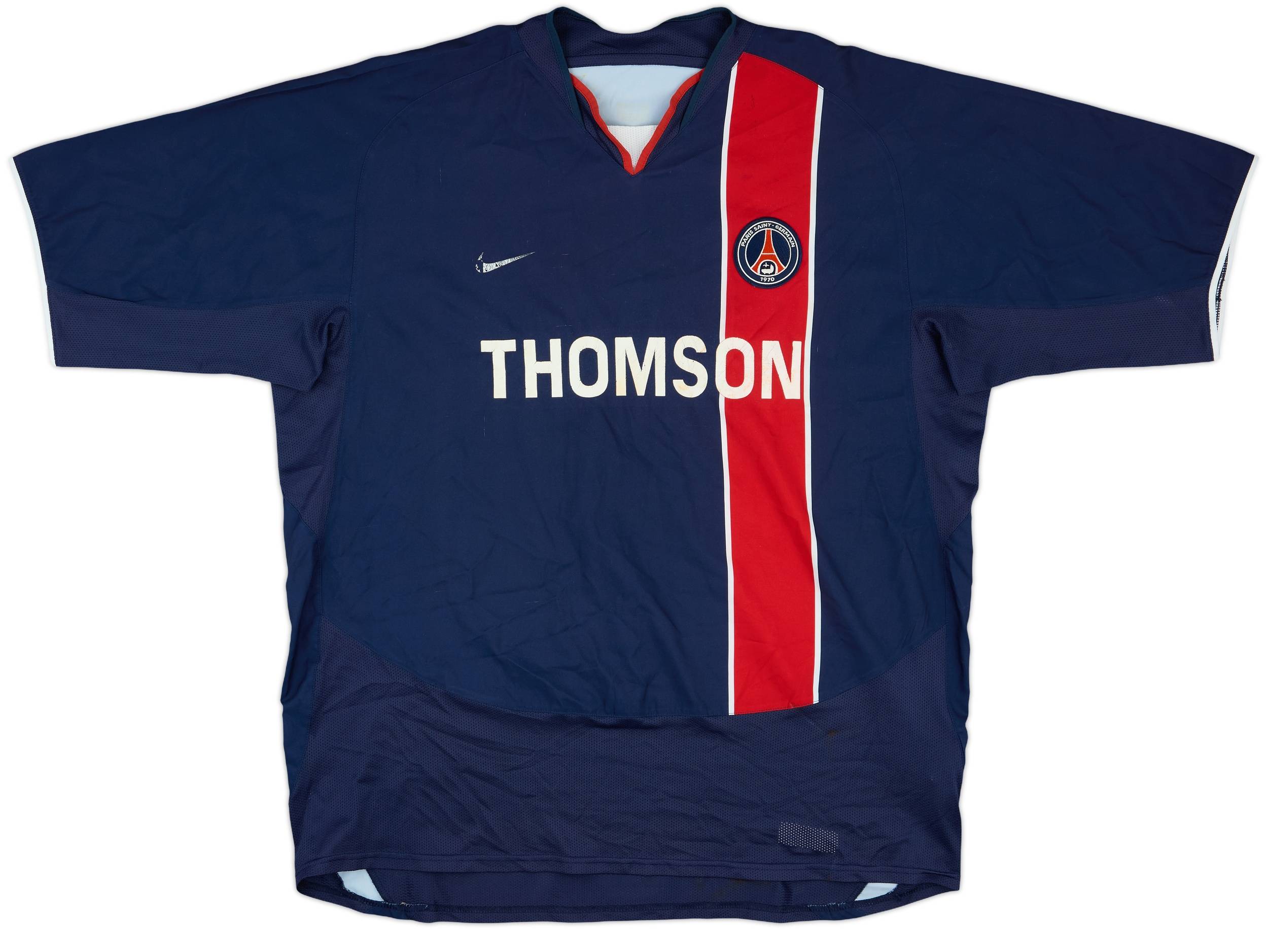 ウェア Paris Saint-Germain vintage gameshirts 2003-04 Paris Saint-Germain Home Shirt - 5/10 - (XL)