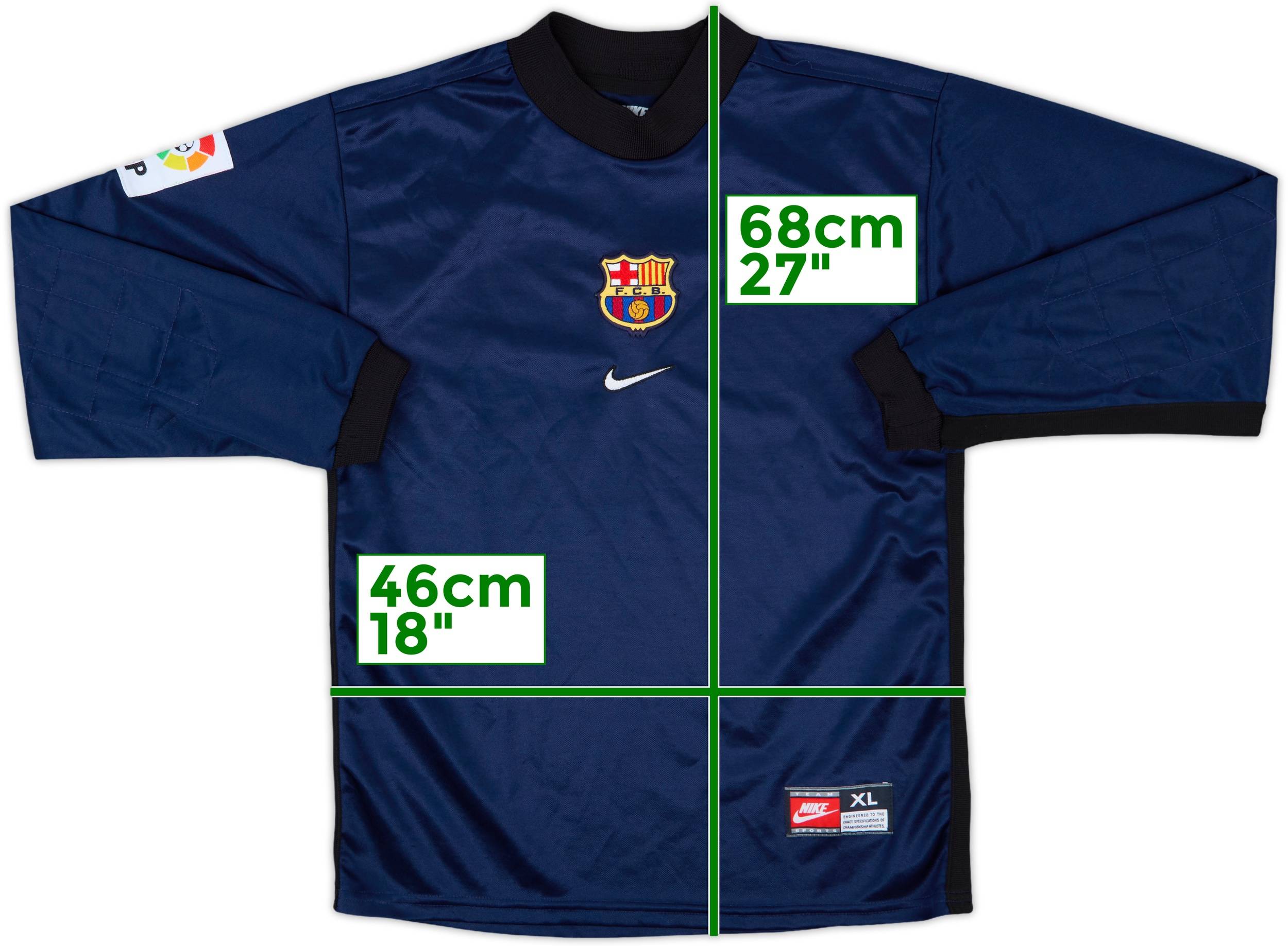 バルセロナ　1998 99 GKユニフォーム 1998-99 Barcelona GK Shirt - 8/10 - (XL.Boys)